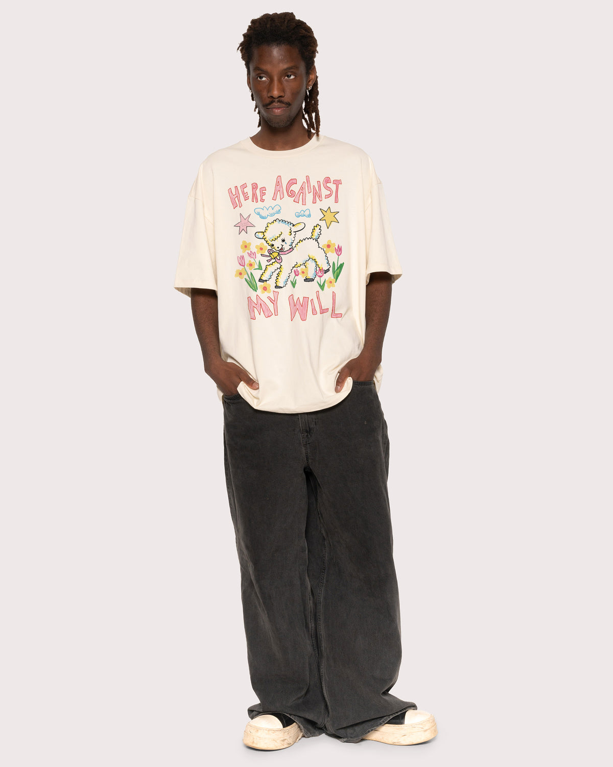 Here Against My Will Oversized Tee