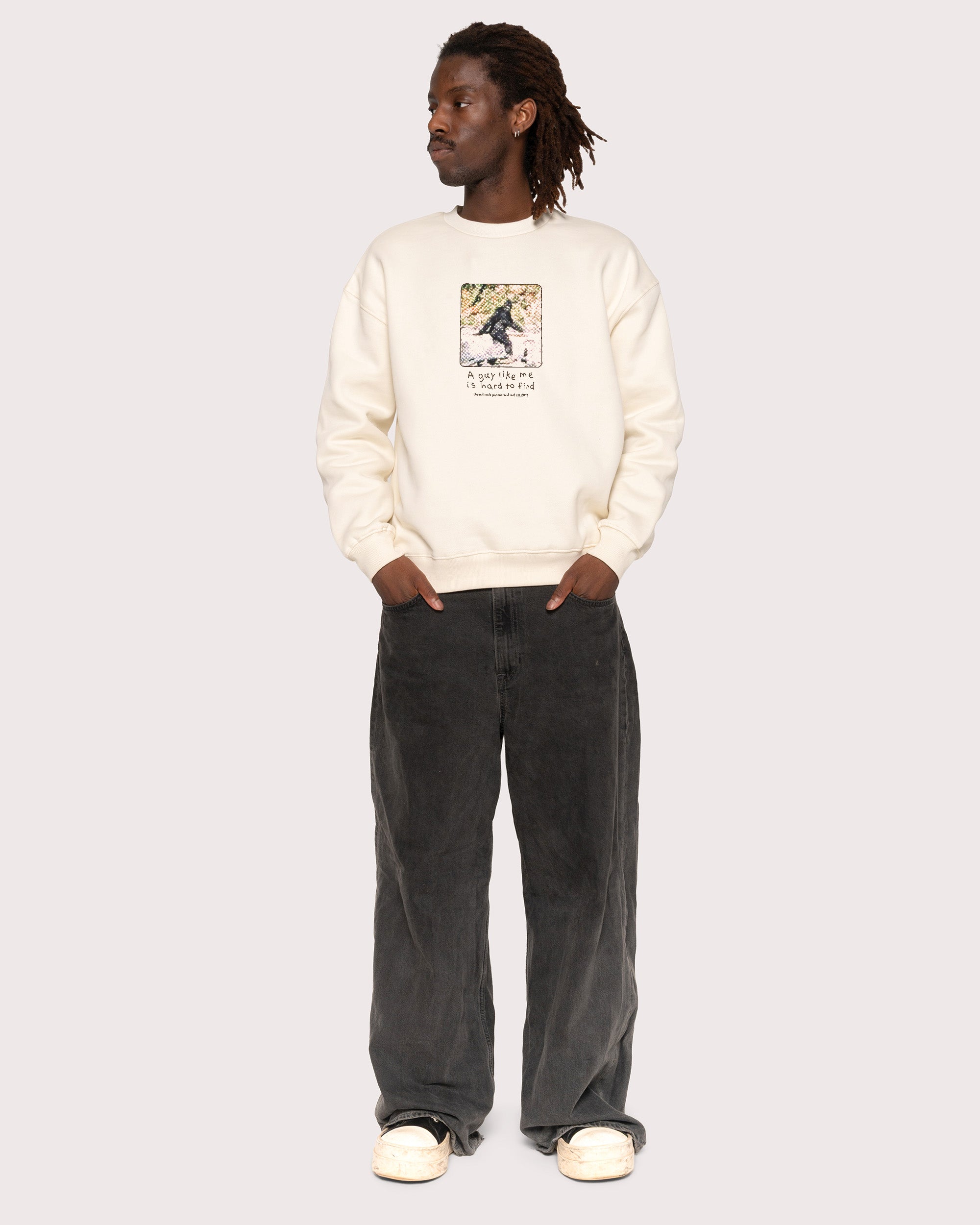 A Guy Like Me is Hard to Find Natural Sweatshirt