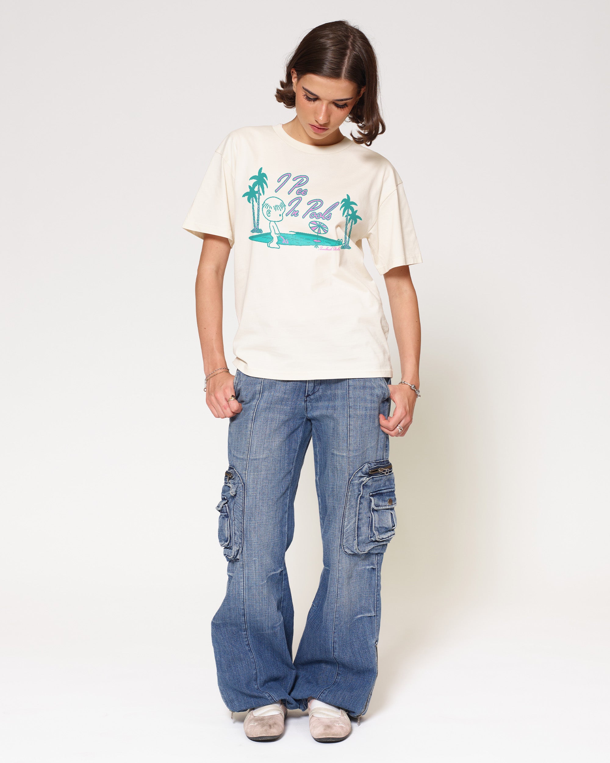 I Pee In Pools Natural T-Shirt