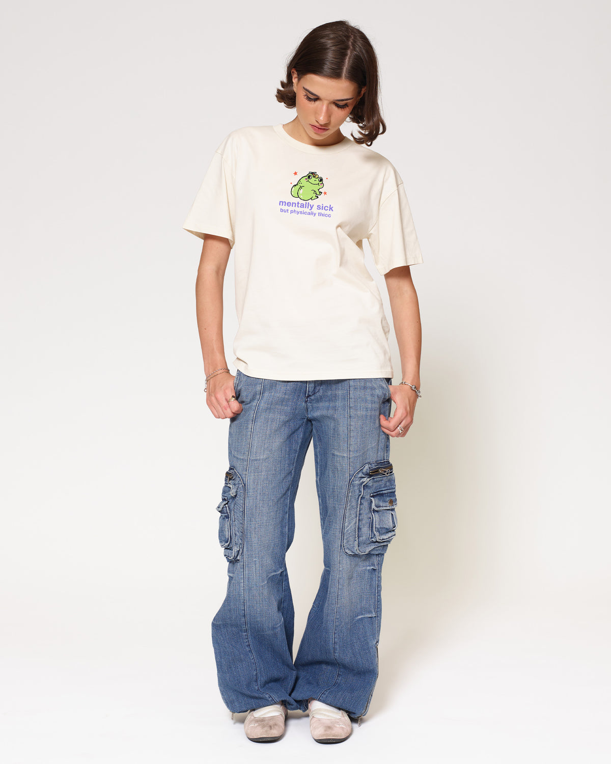 Mentally Sick Natural T-Shirt