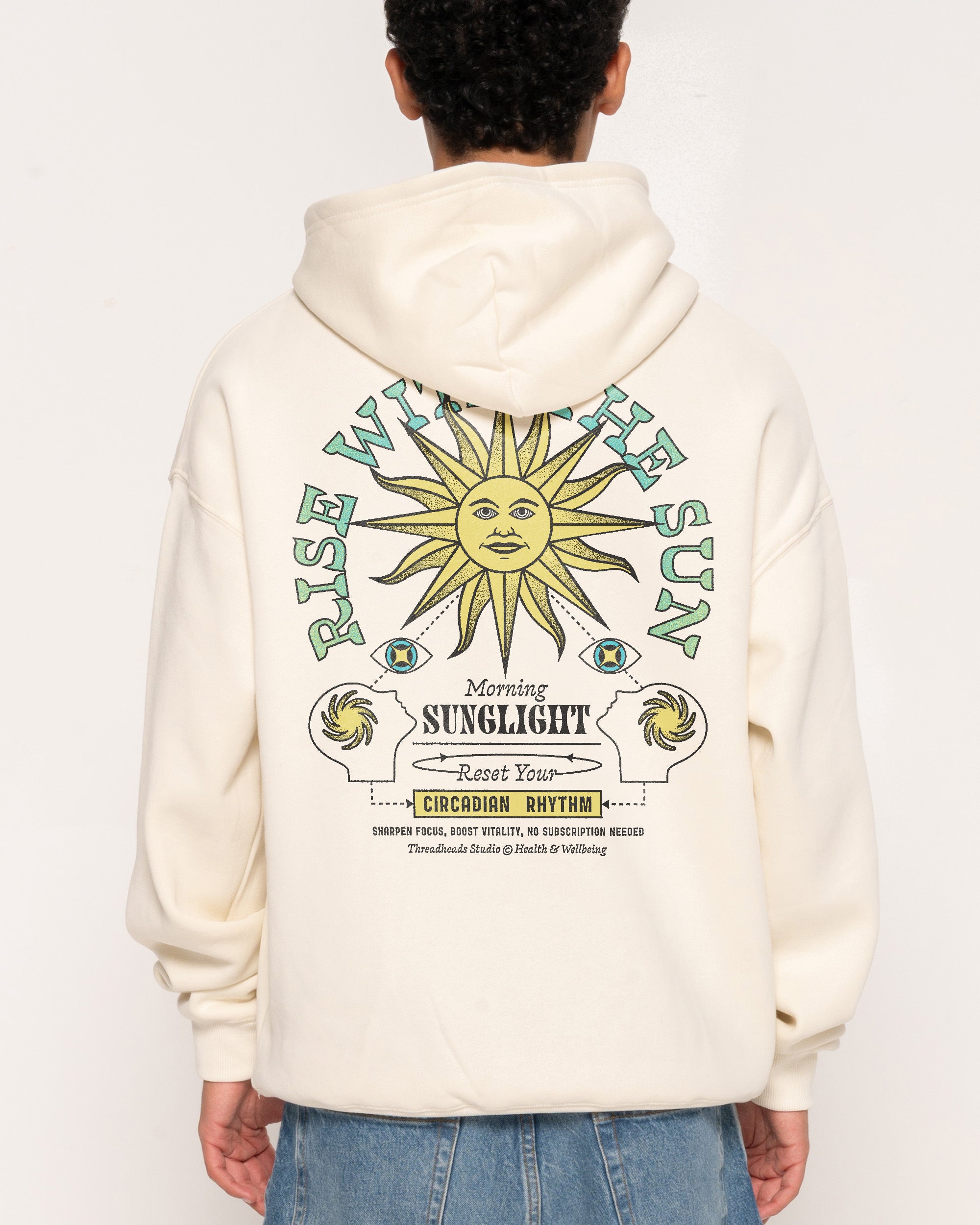Rise With The Sun Natural Hoodie