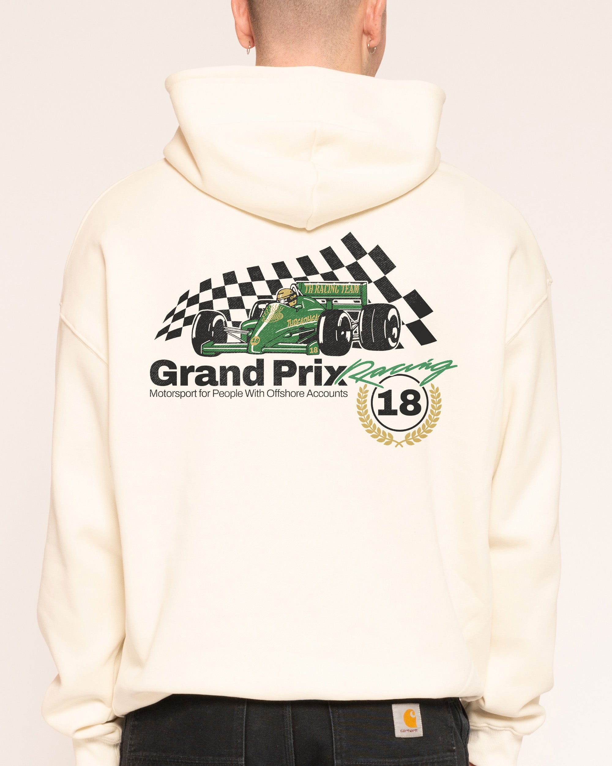 Grand Prix Racing Natural Hoodie