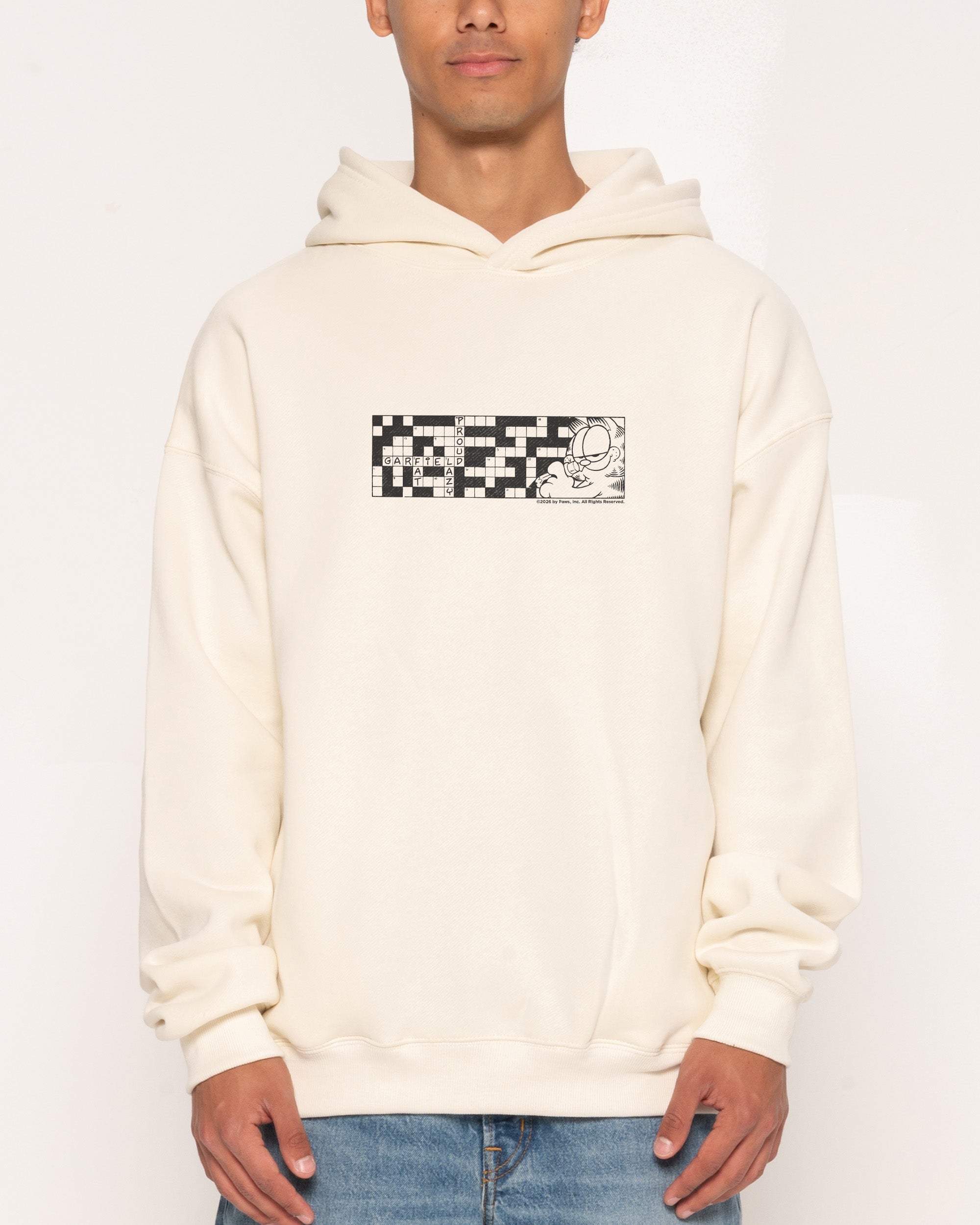Cross Cat Natural Hoodie