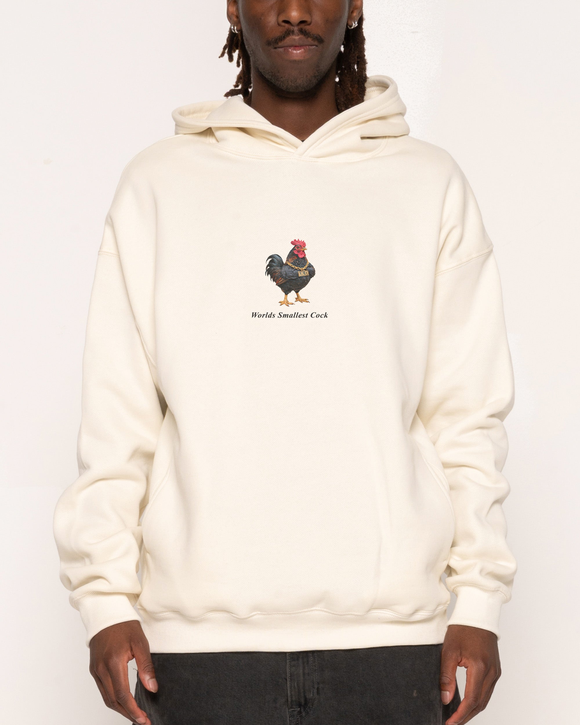 Worlds Smallest Cock Natural Hoodie