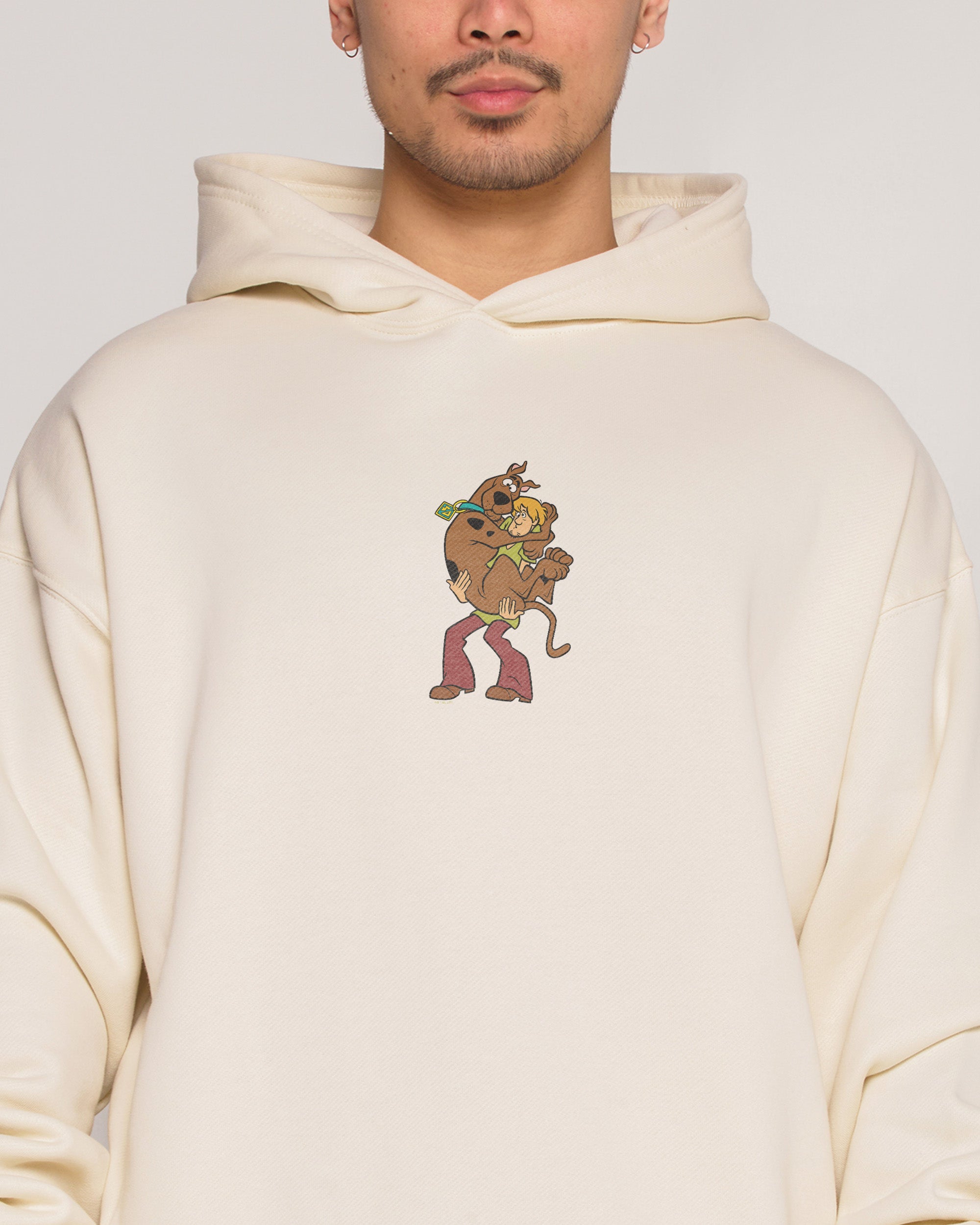 Scooby & Shaggy Hoodie | Scooby-Doo | Thick and Comfy | 3XL | Natural | Boxy Fit