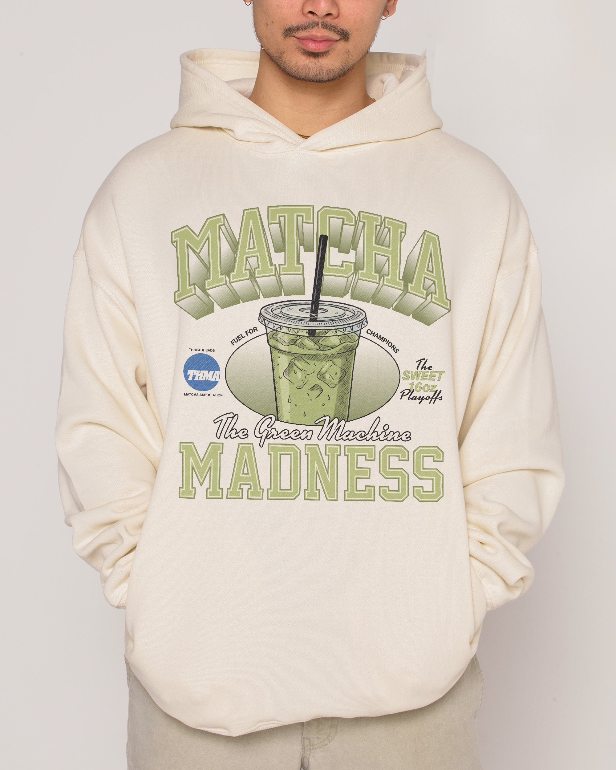 Matcha Madness Natural Hoodie