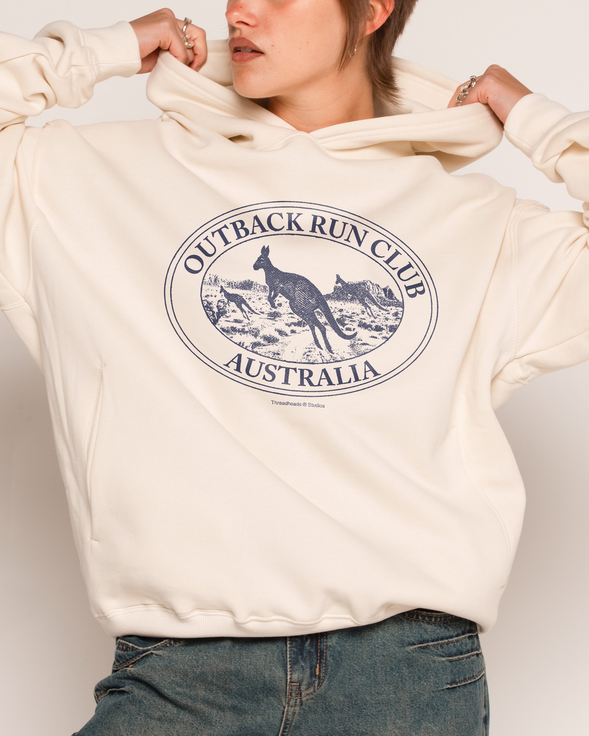 Kangaroo Outback Run Club Hoodie Australia Threadheads Online