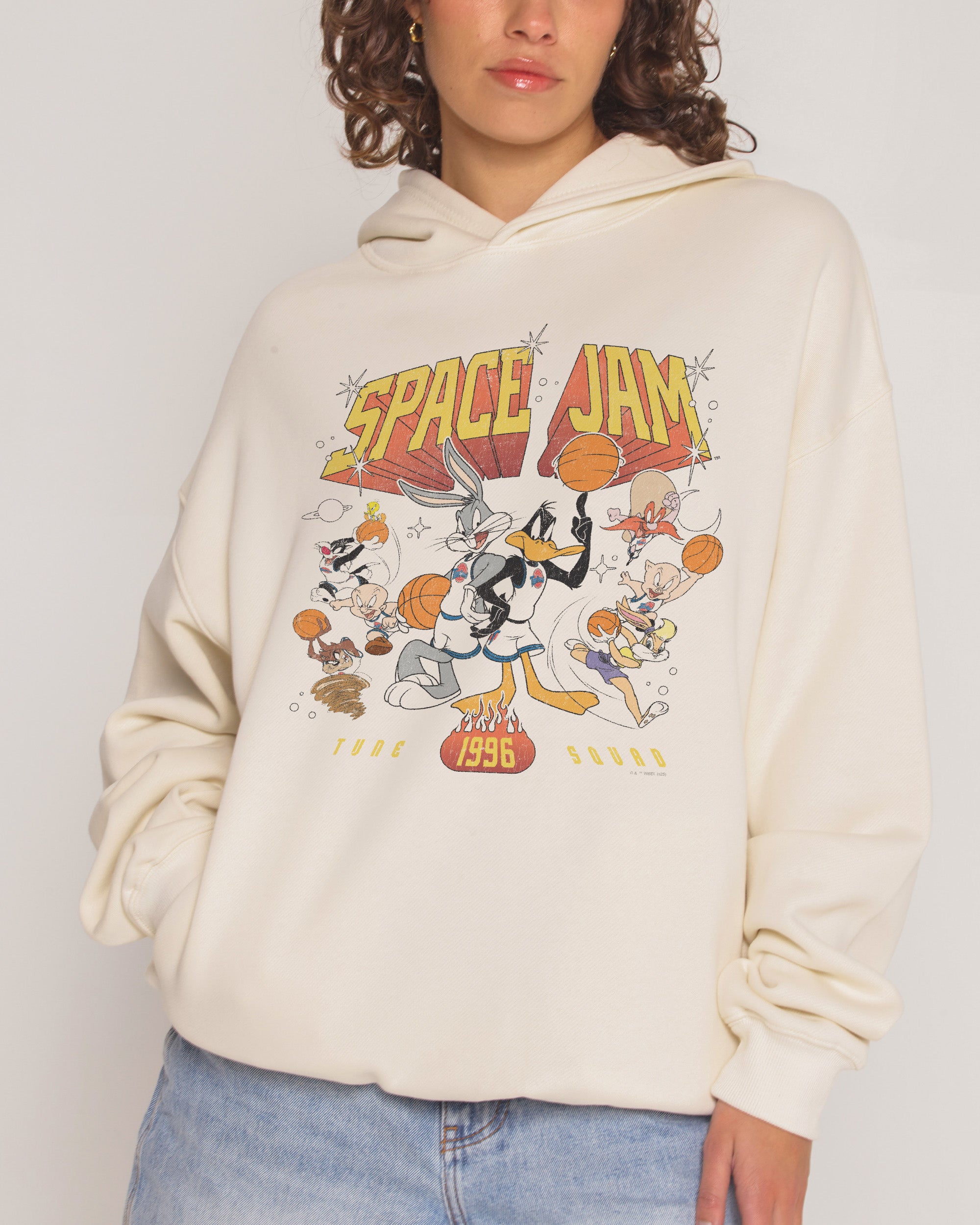 Tune Squad 1996 Natural Hoodie