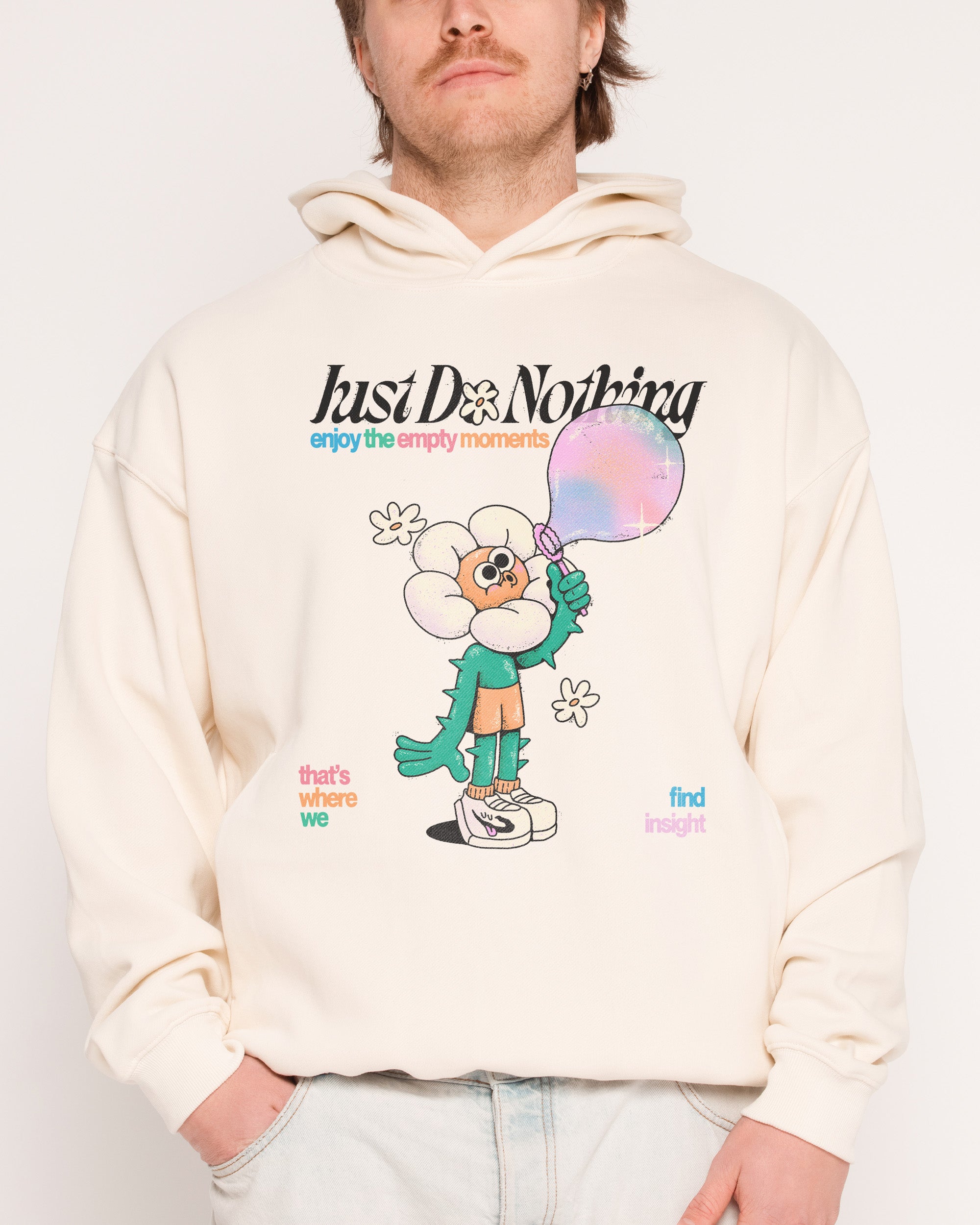 Just Do Nothing Natural Hoodie