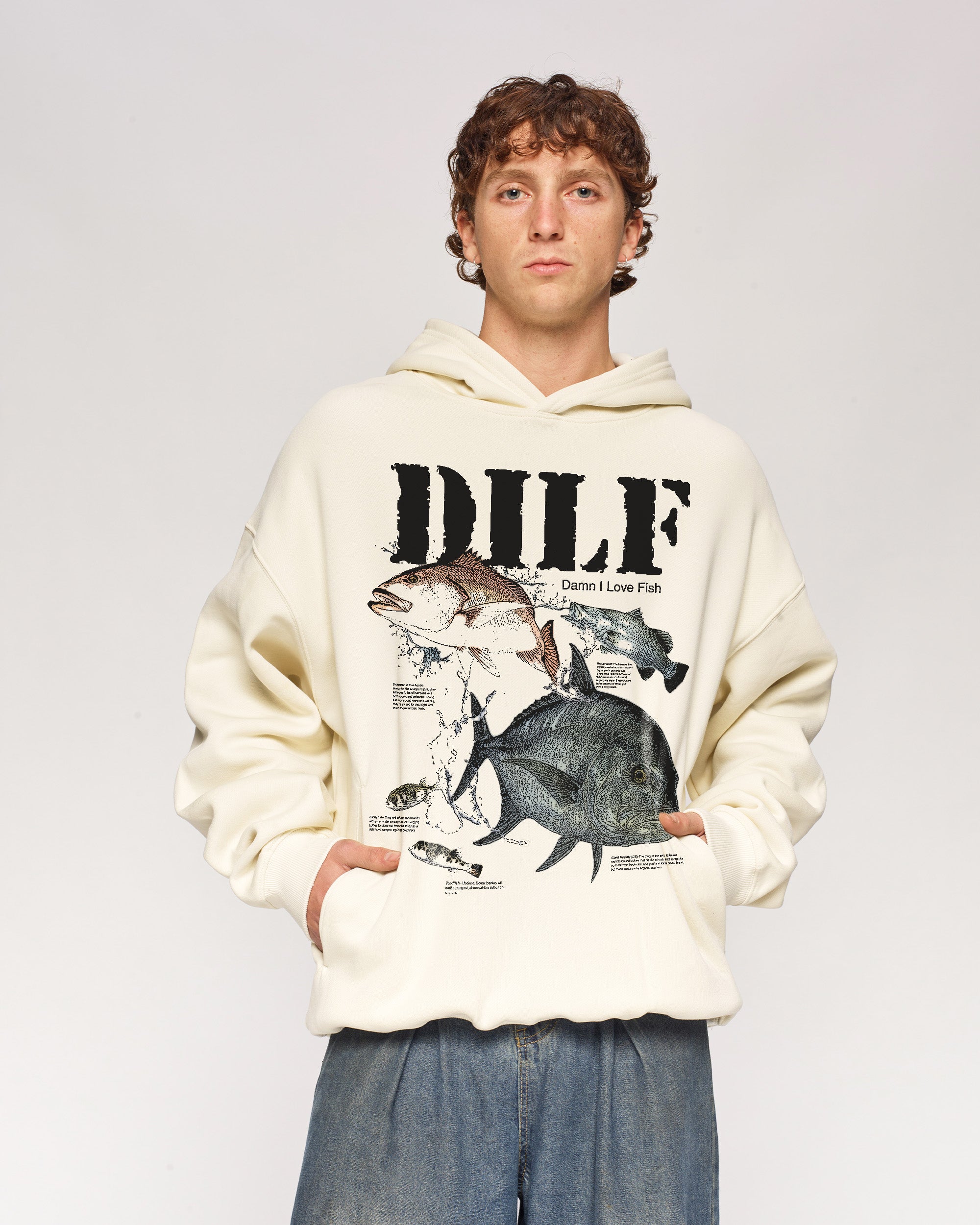 Damn I Love Fish Hoodie Threadheads Australia Online