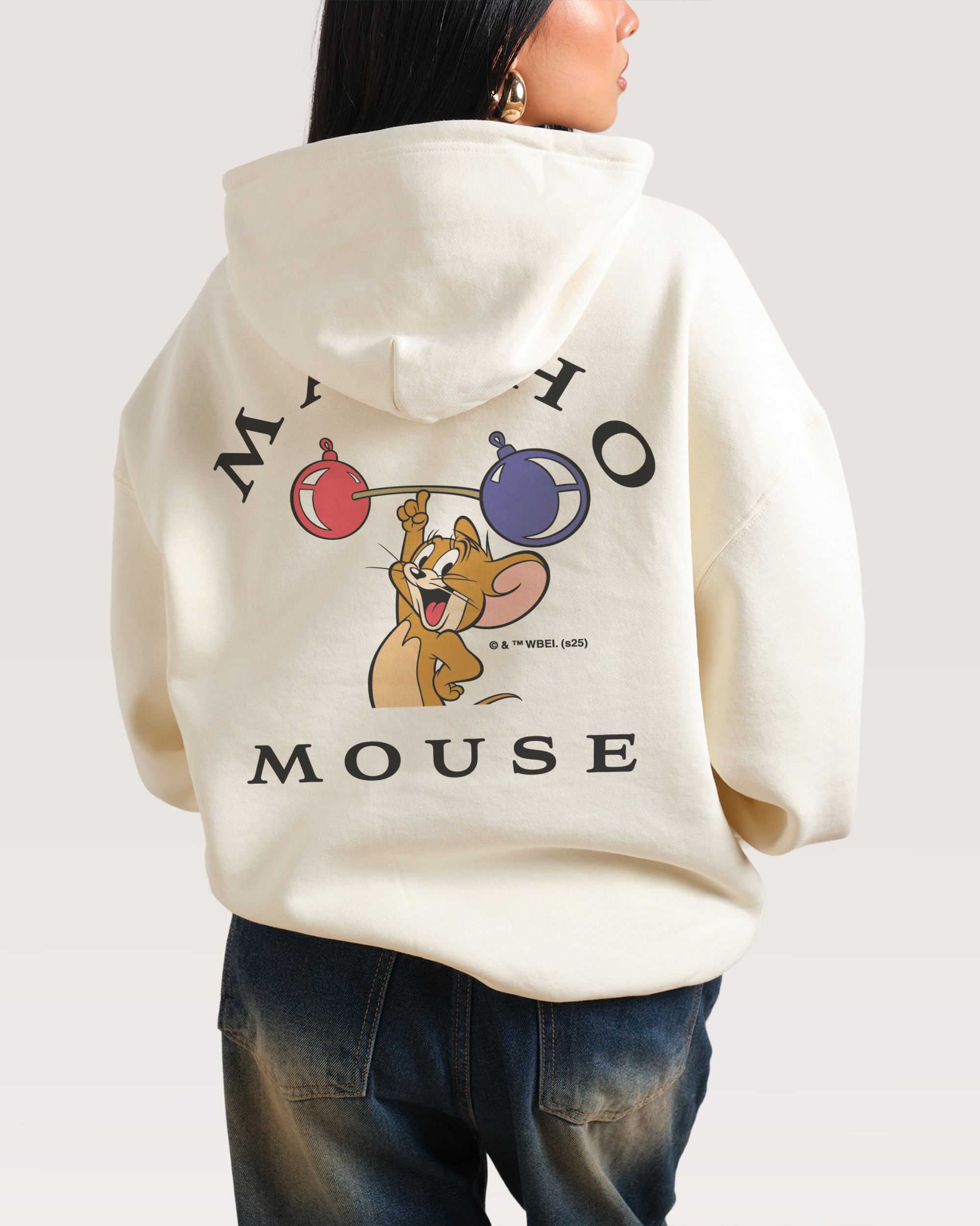 Macho Mouse Natural Hoodie