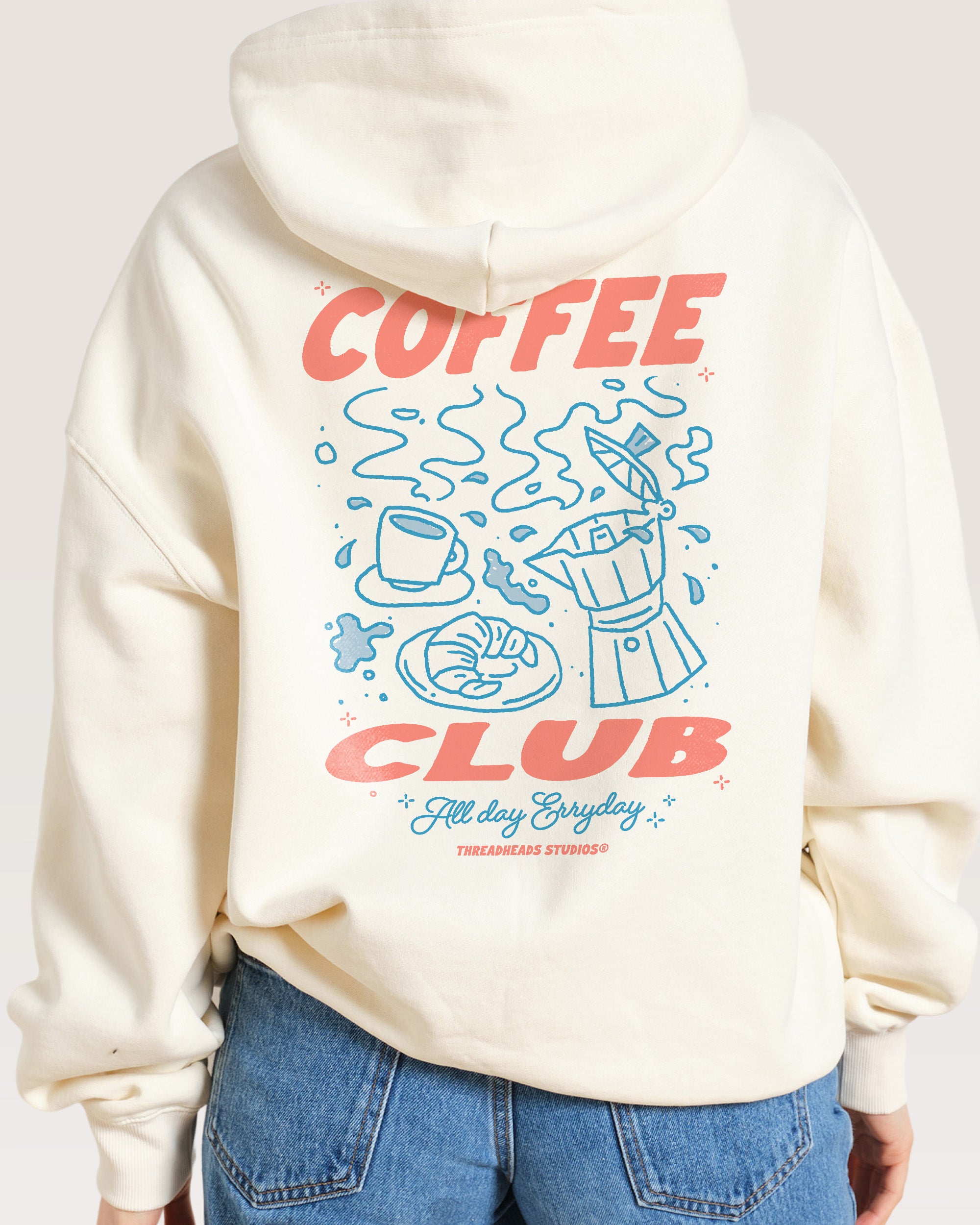 Coffee Club Natural Hoodie