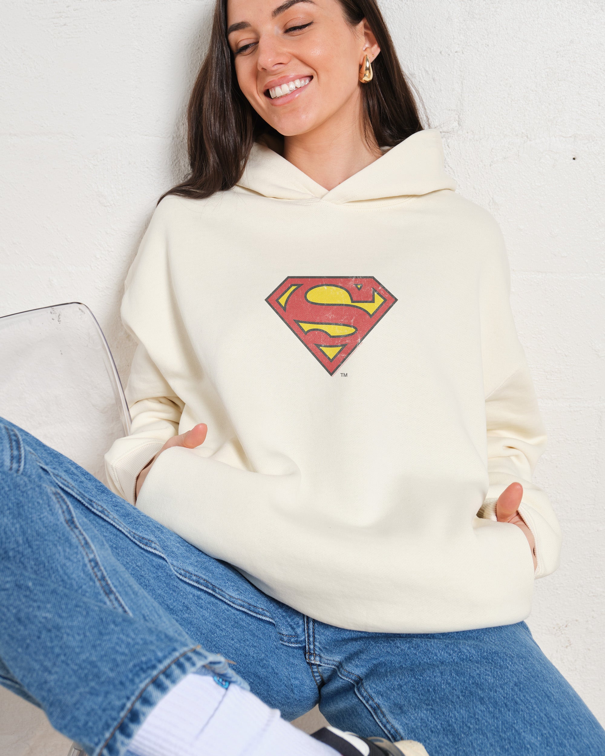 Superman Classic Logo Hoodie Australia Online Threadheads