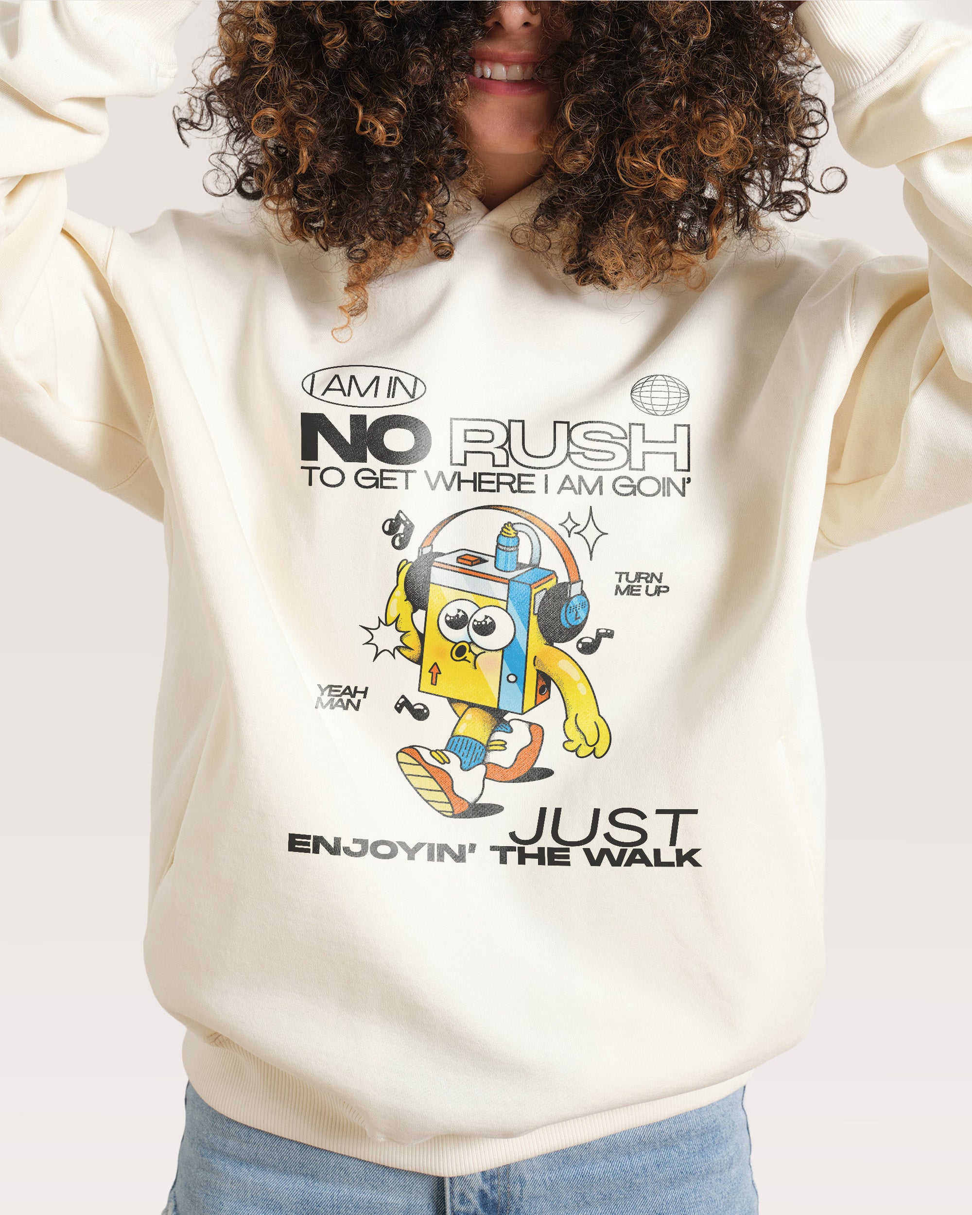 No Rush Natural Hoodie