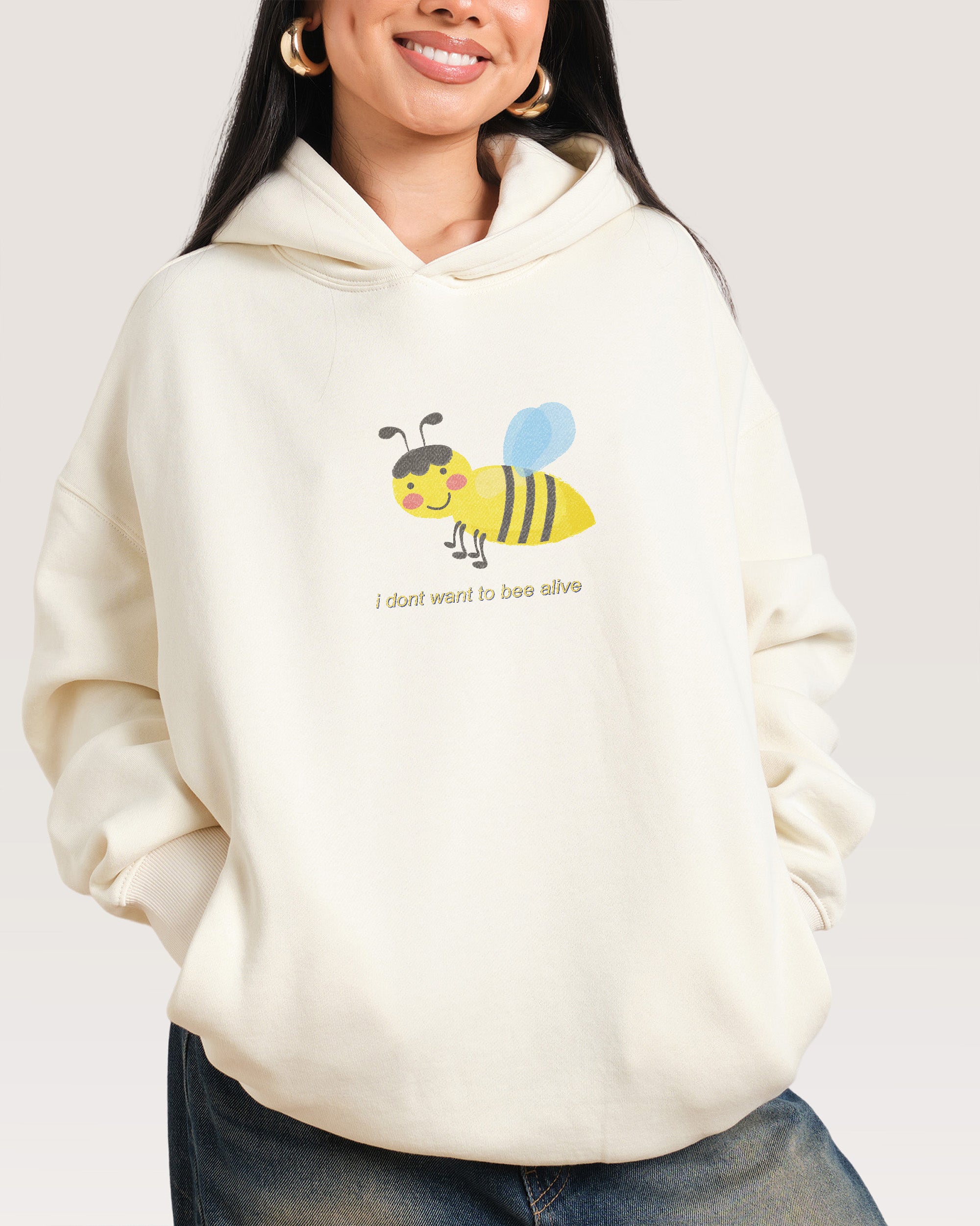 I Don't Want to Natural Hoodie