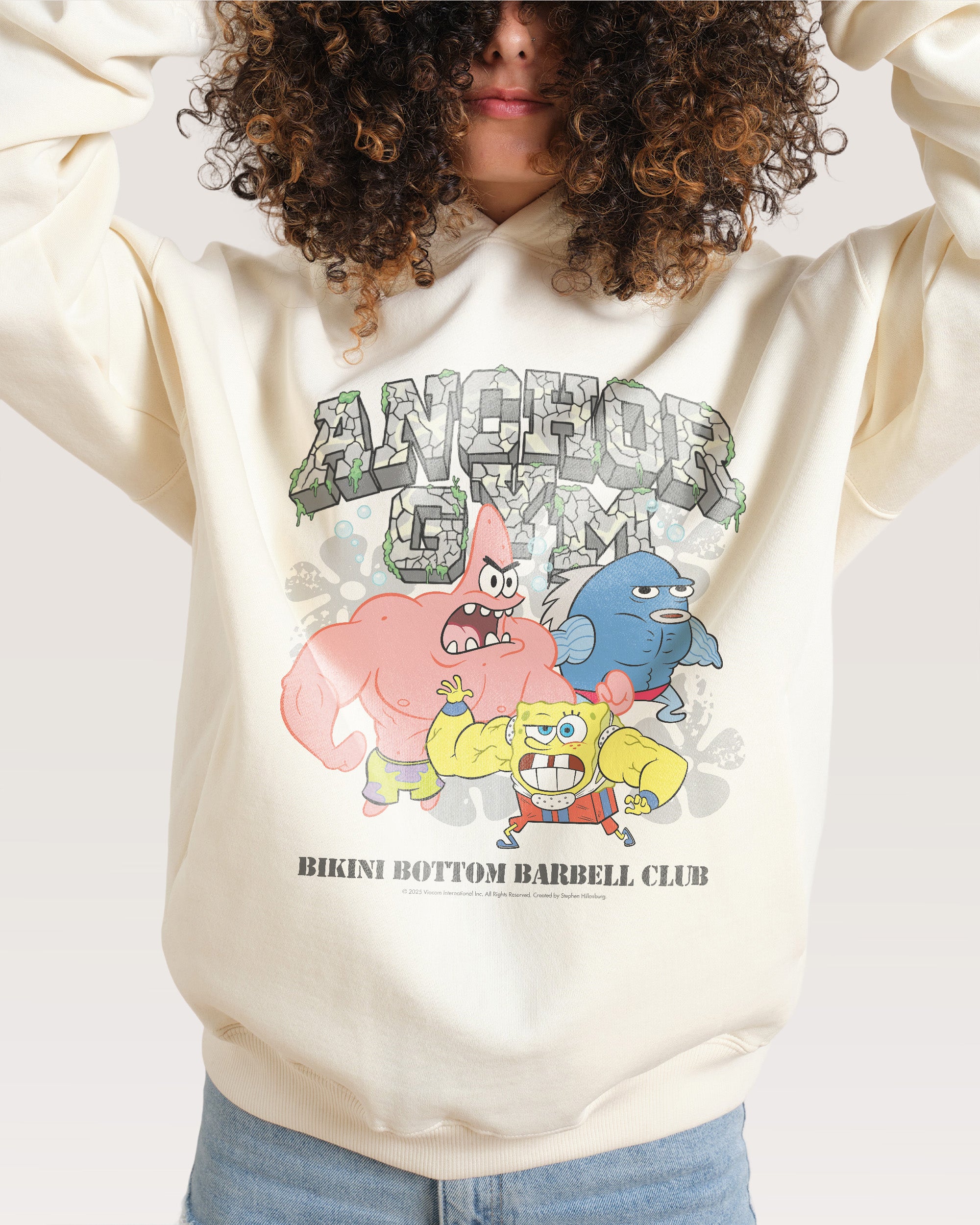 Spongebob Gym Natural Hoodie