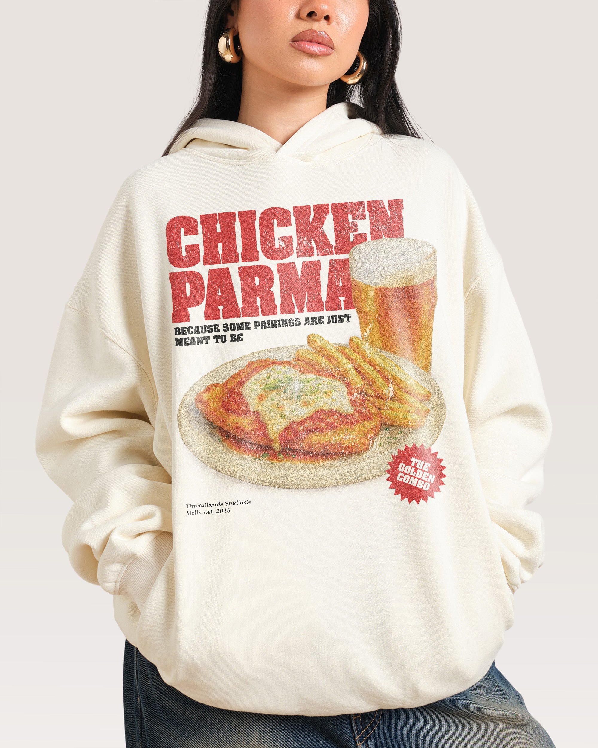 Parma & Pint Natural Hoodie