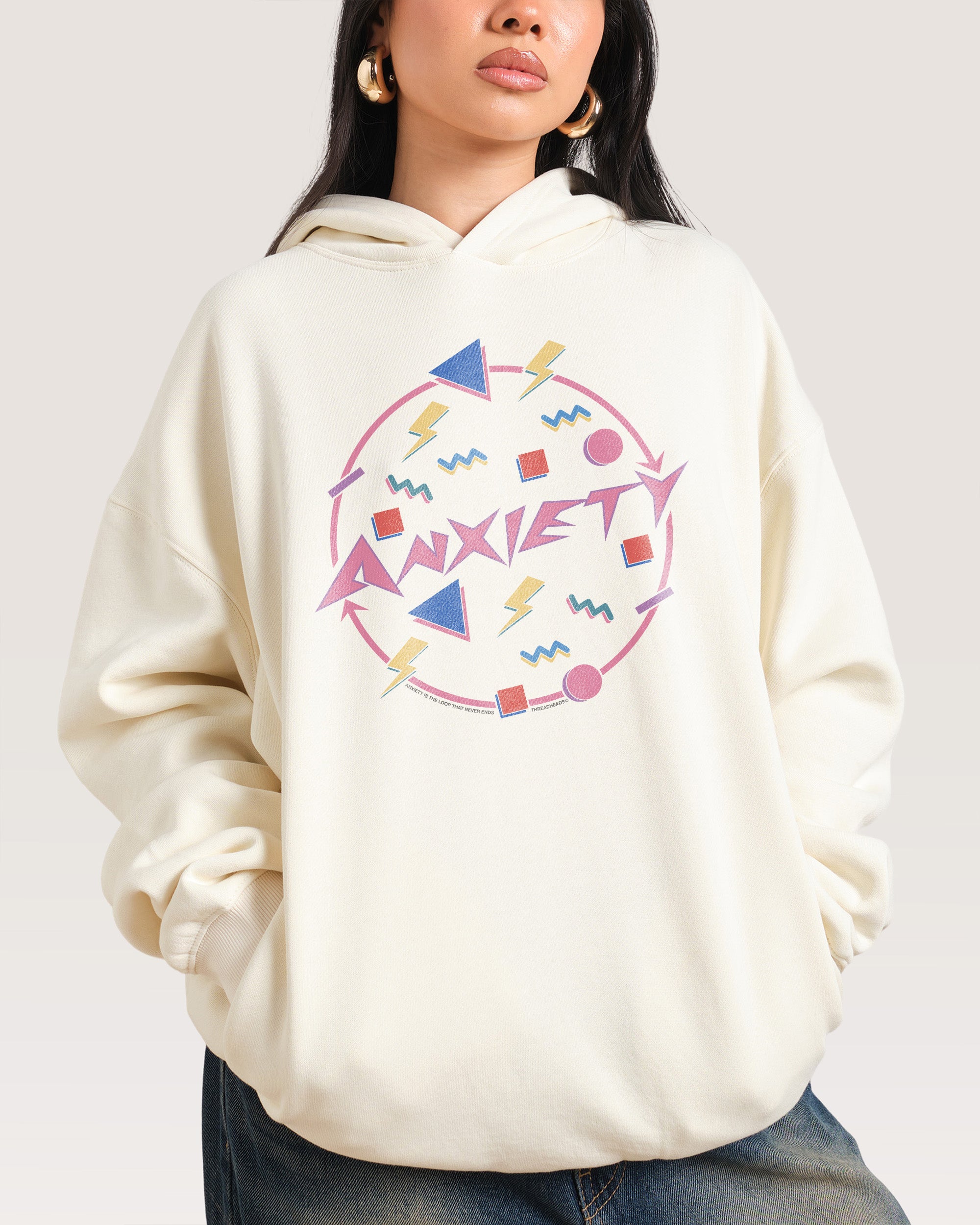 Anxiety Natural Hoodie