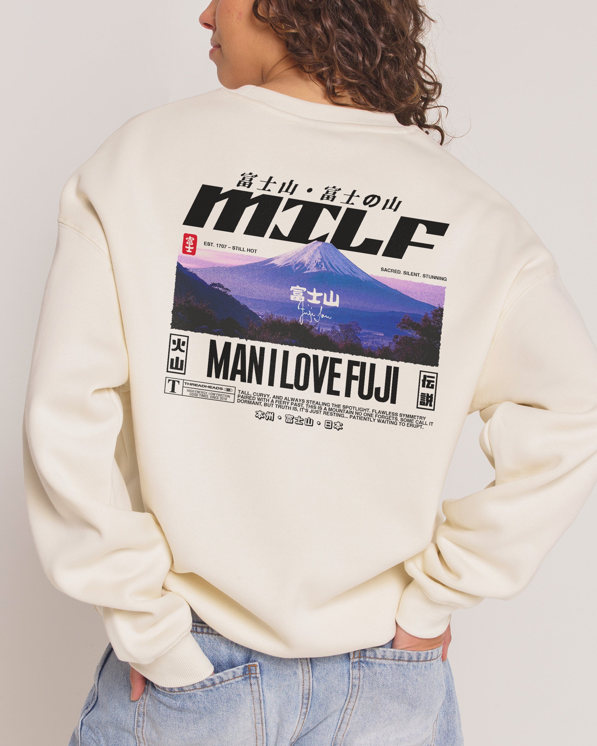 mayufuji☆ Milf Fuji Sweatshirt | Funny Graphic Sweatshirt | Threadheads USA