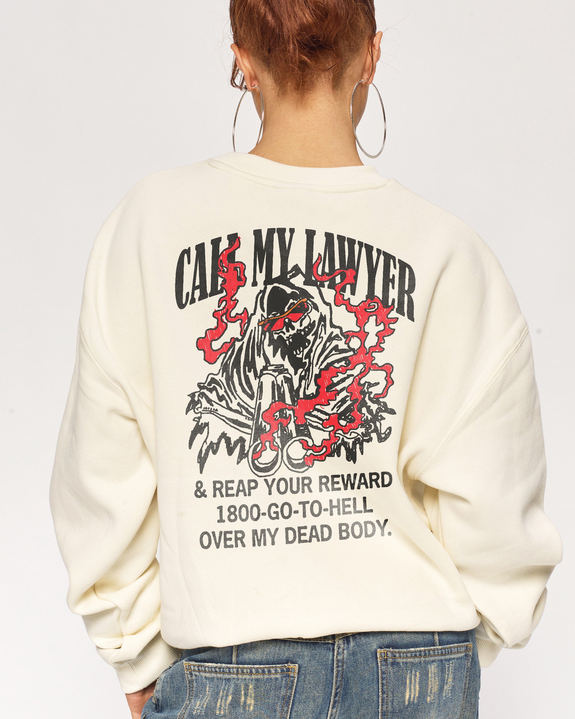 Call my Lawyer Reaper Edition Sweatshirt Australia Threadheads Online
