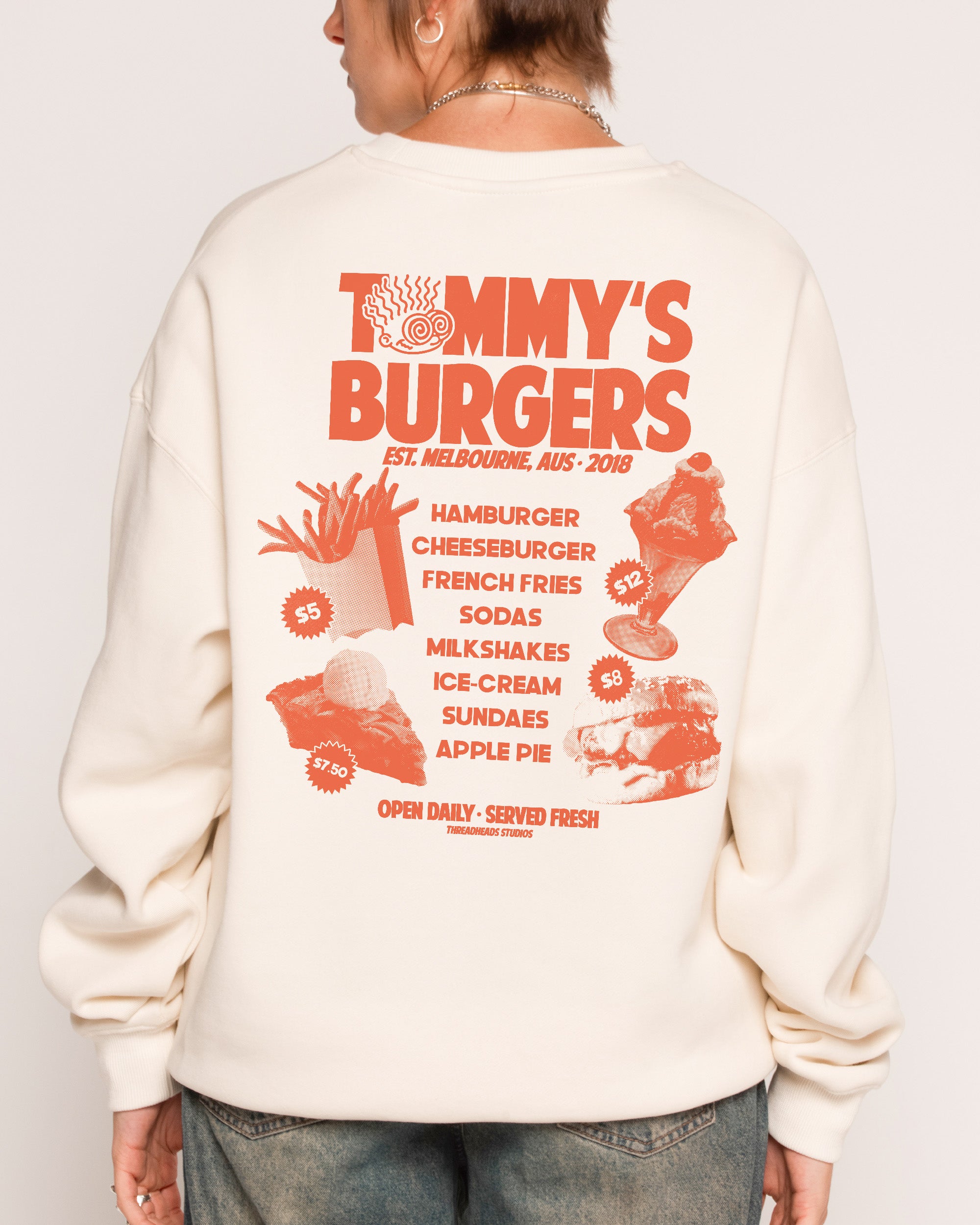Tommy’s Burgers Sweatshirt Threadheads Australia Online