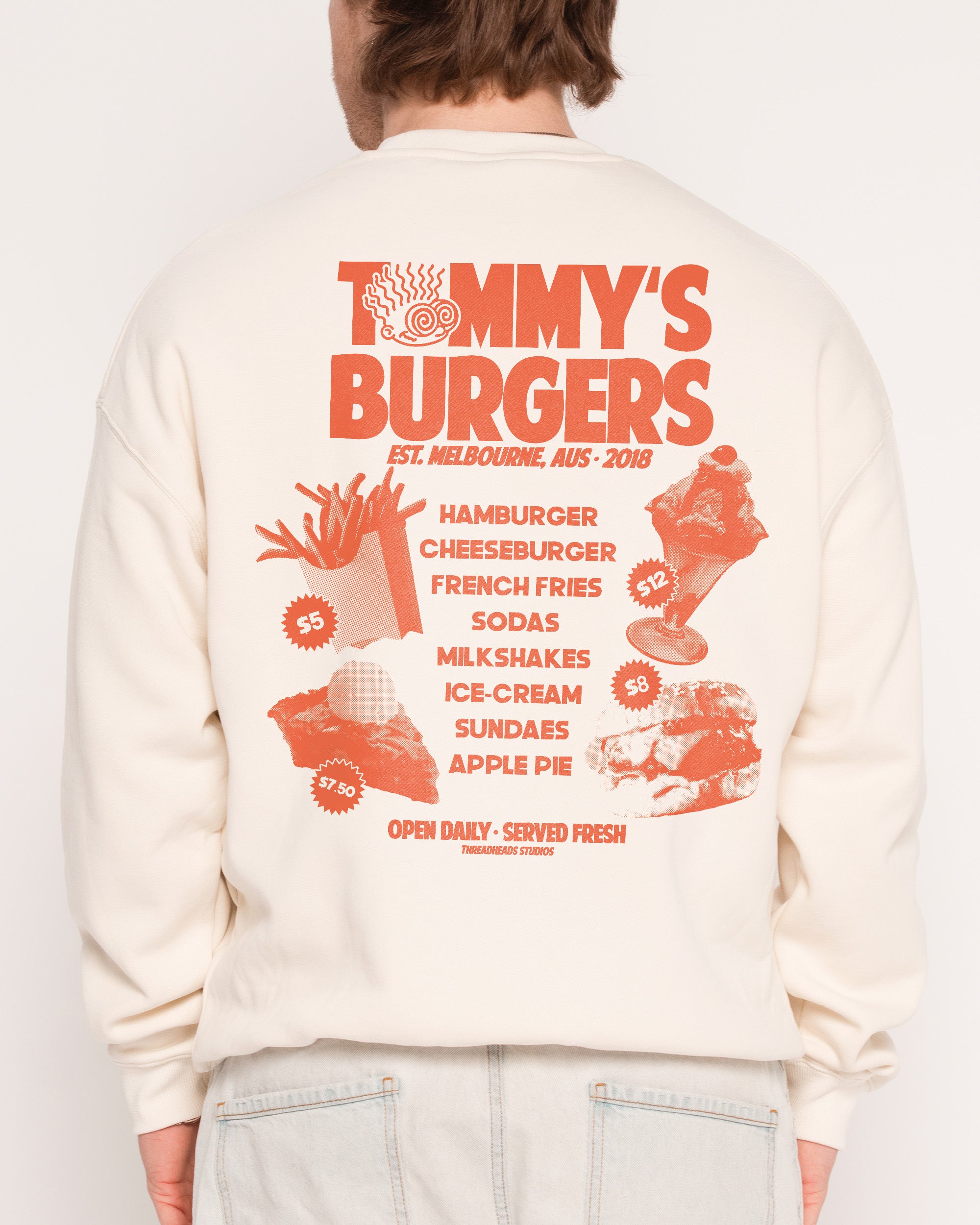 Tommy’s Burgers Sweatshirt Threadheads Australia Online