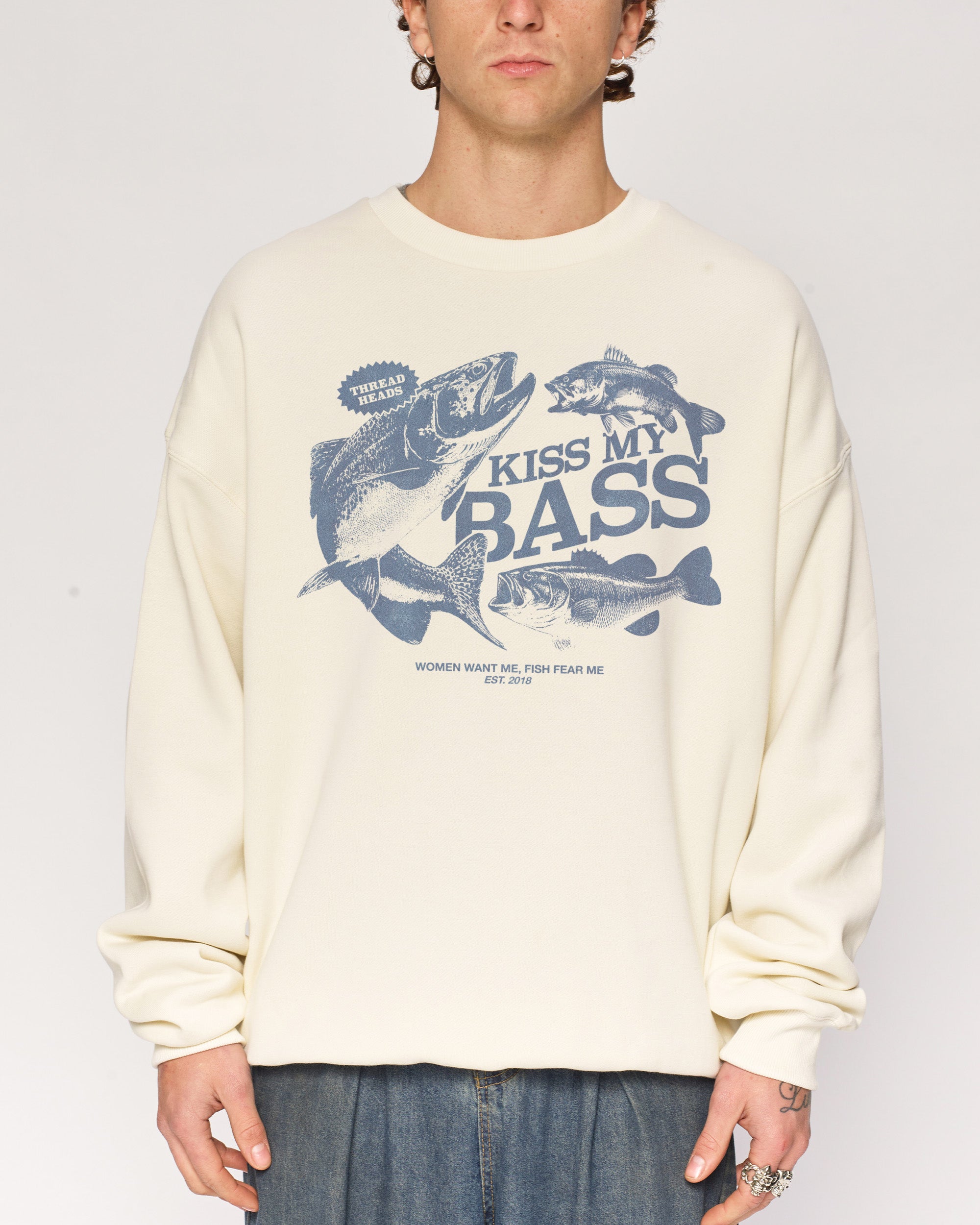 Kiss My Bass Natural Sweatshirt