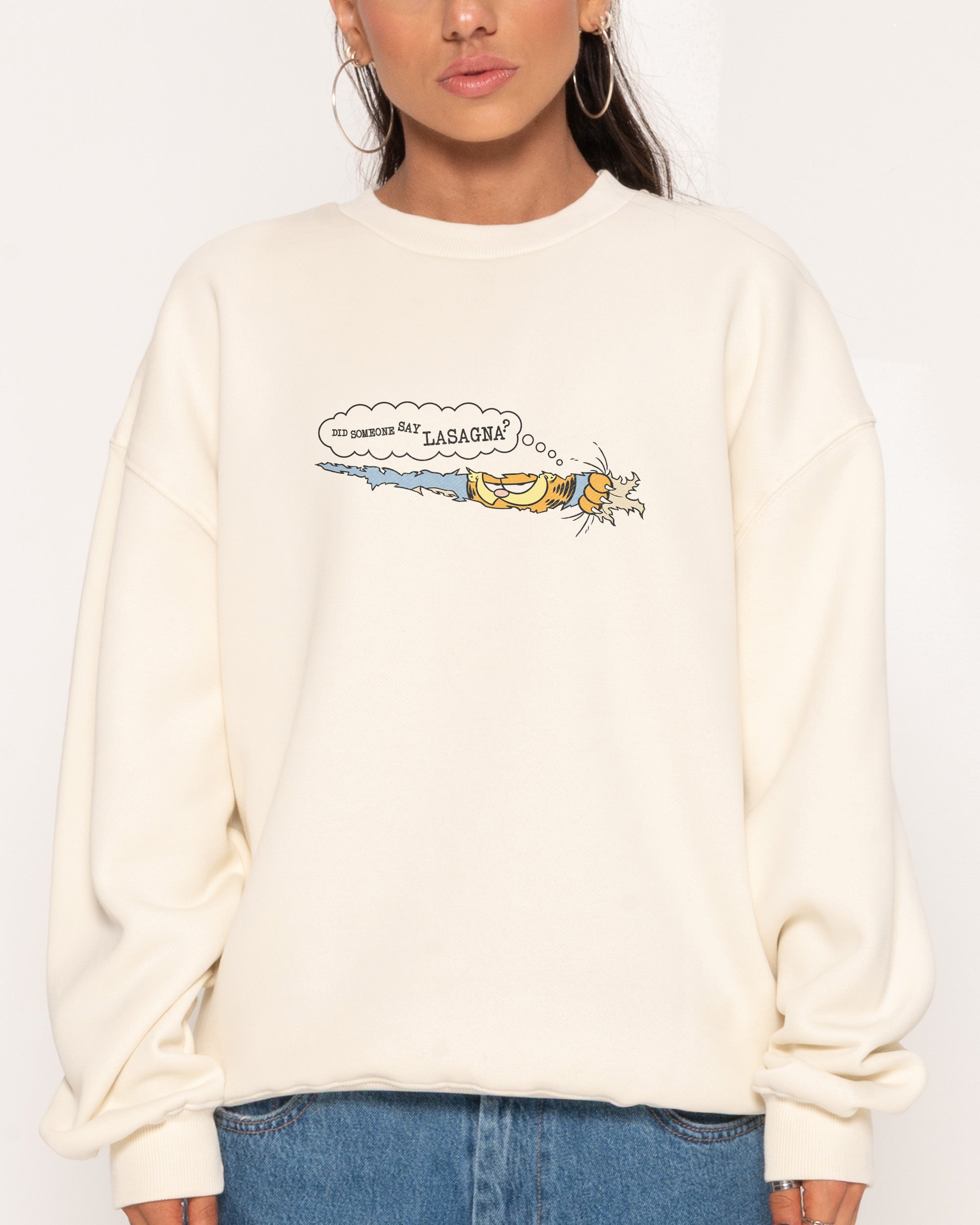 Peek a Boo Natural Sweatshirt