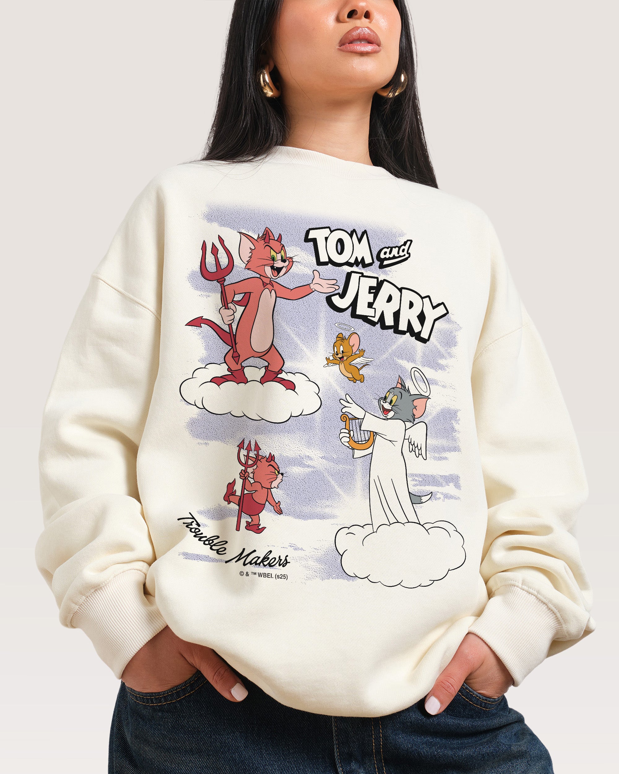 Heaven and Hell Natural Sweatshirt