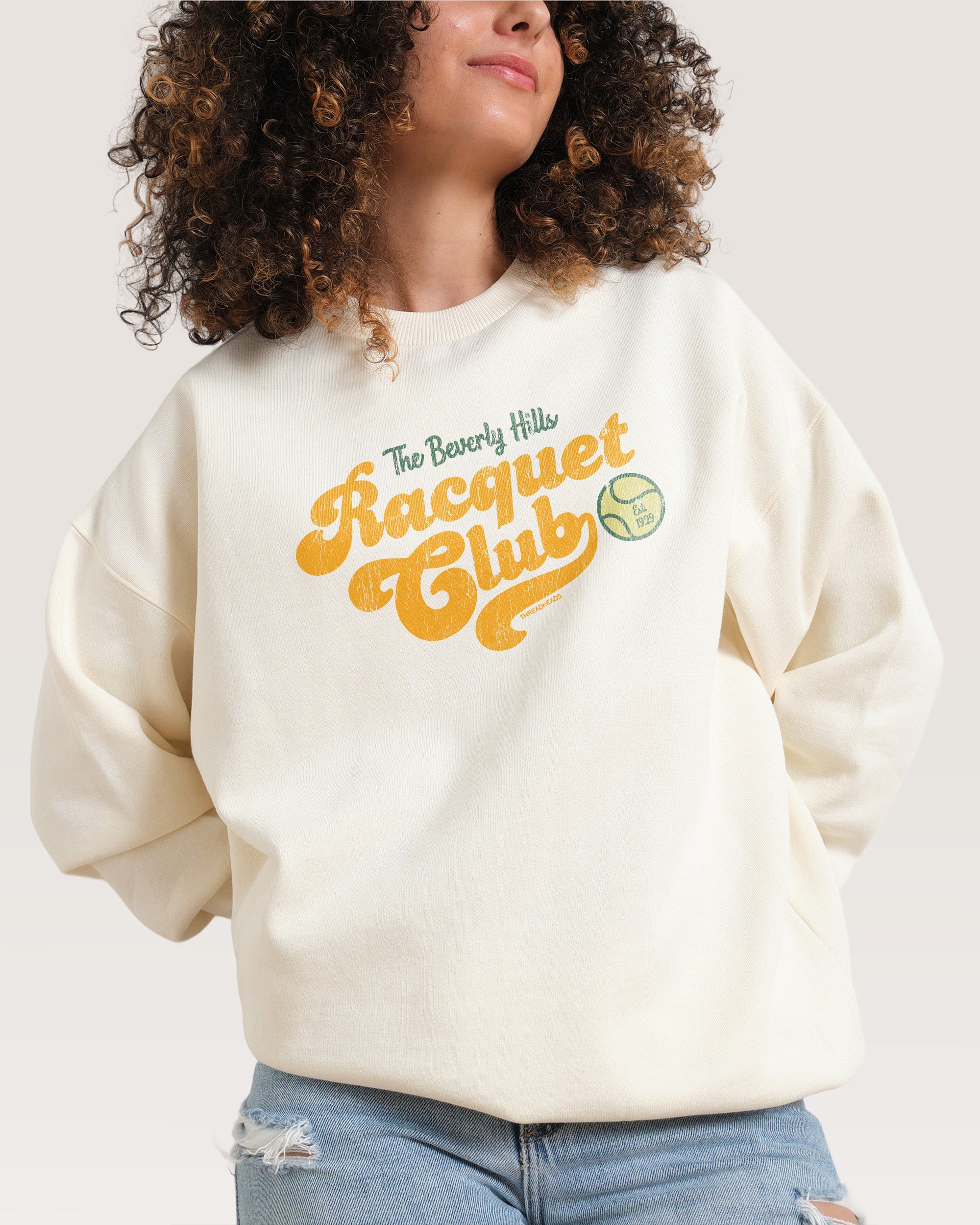 Beverly Hills Racquet Club Natural Sweatshirt