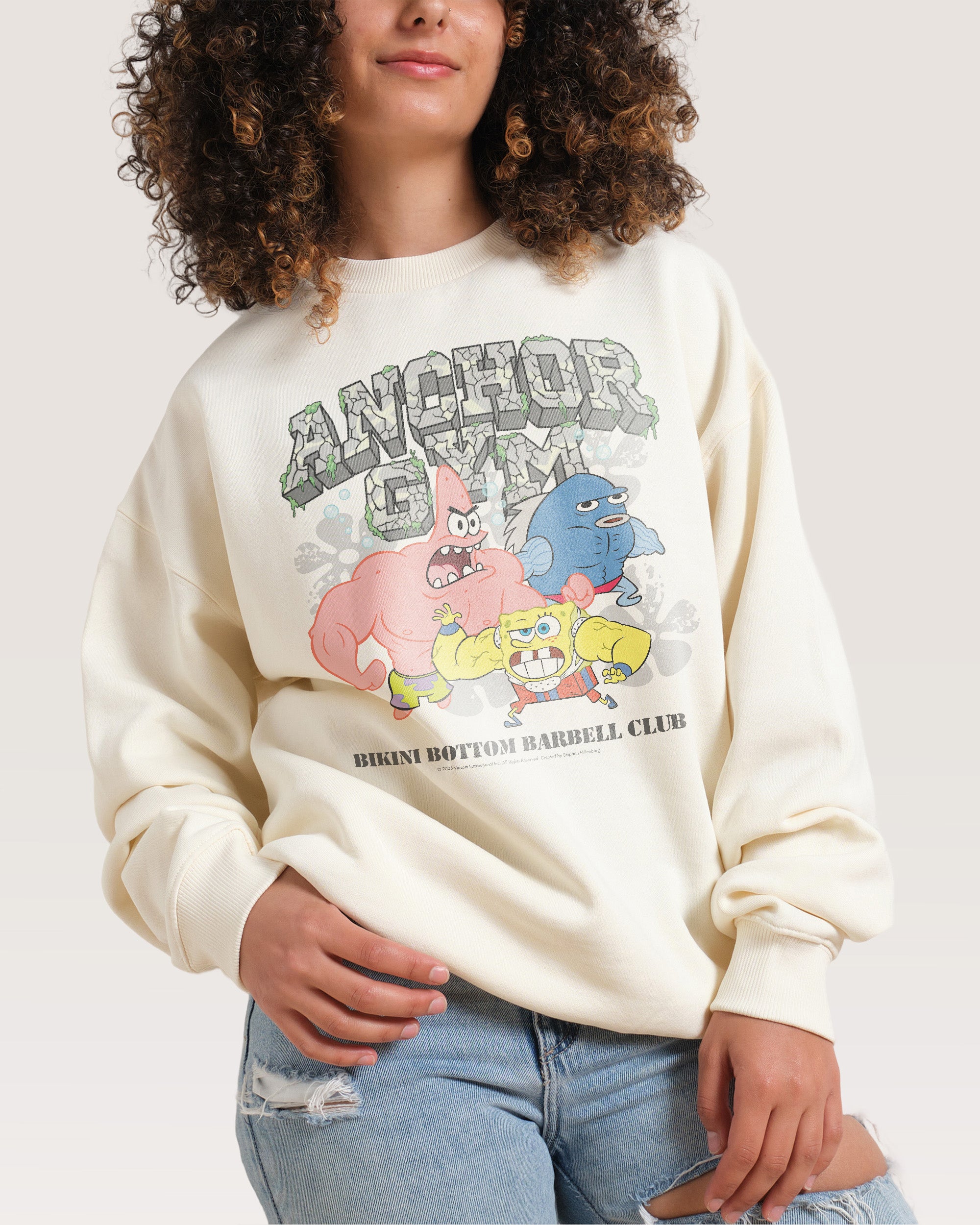 Spongebob Gym Natural Sweatshirt