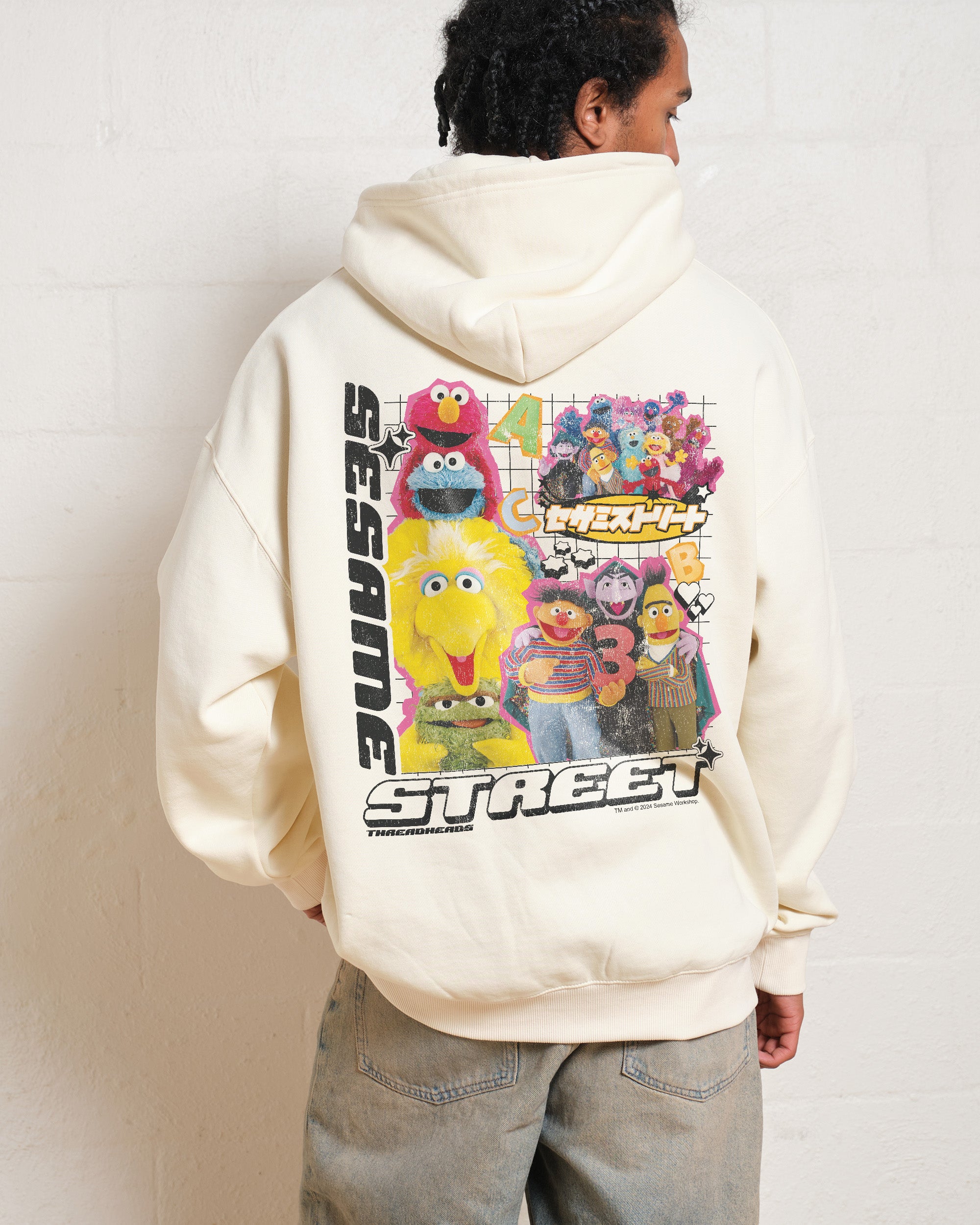 Y2K Sesame Street Hoodie Official Sesame Street Merch Europe
