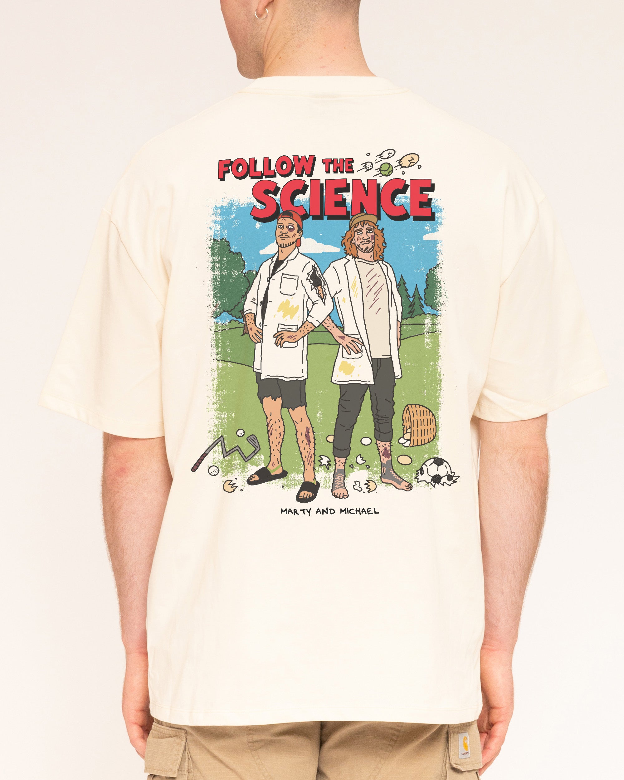 FTS (Follow the Science) Natural Oversized Tee