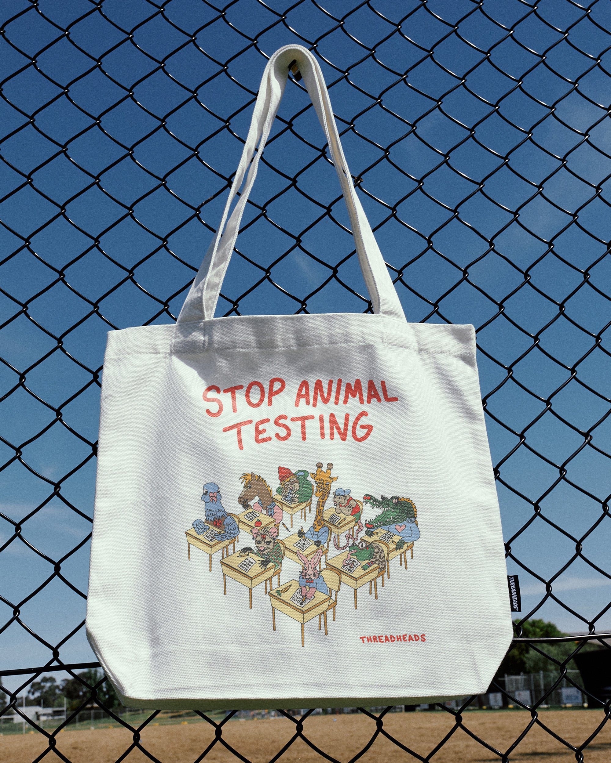 Stop Animal Testing Tote Bag Funny Tote Bag Canada