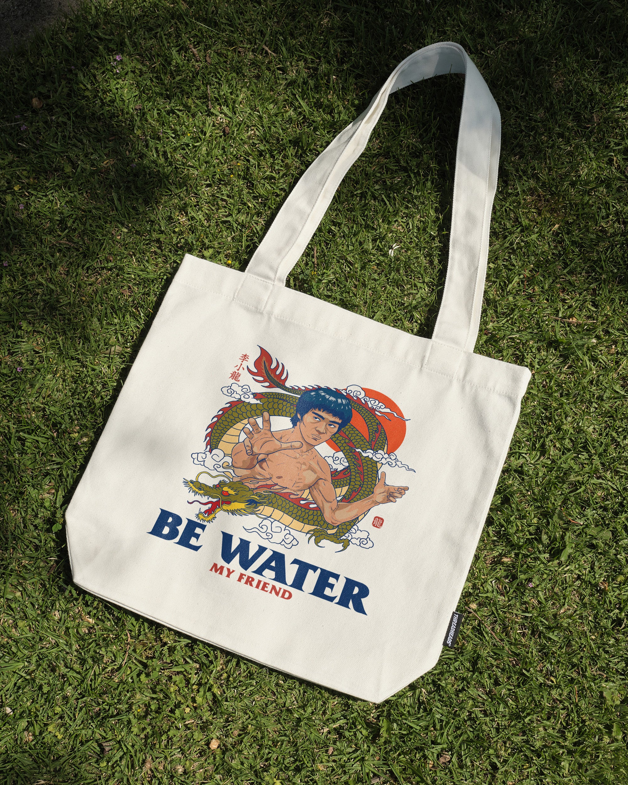 Bruce Lee Be Water Tote Bag