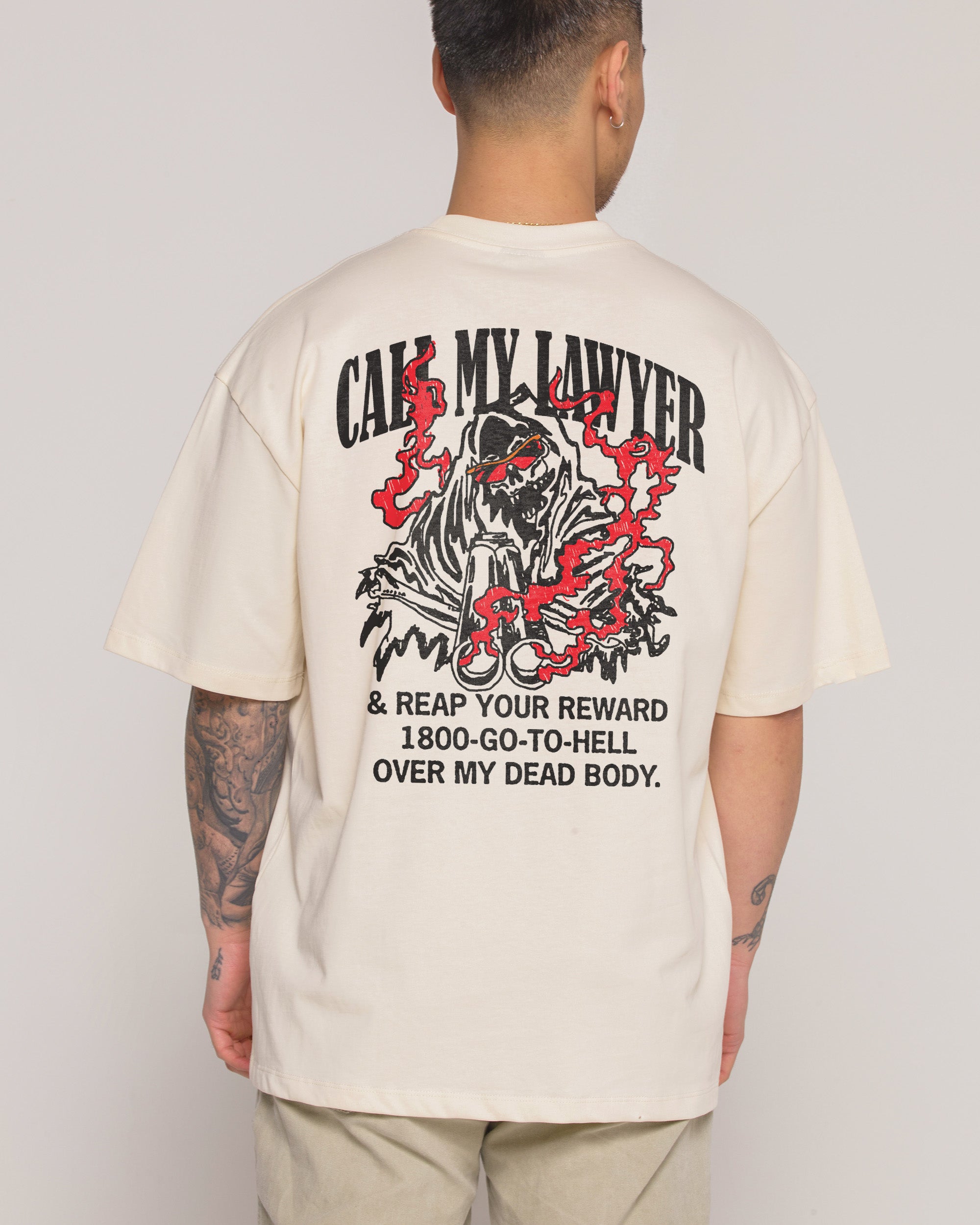 Call my Lawyer Reaper Edition Oversized Tee Australia Threadheads Online