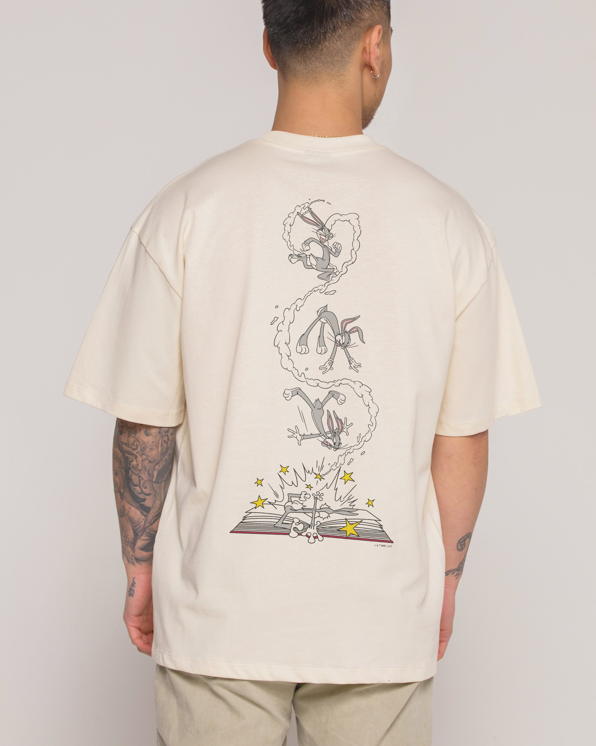 Bugs Bunny Book Crash Oversized Tee Australia Threadheads Online
