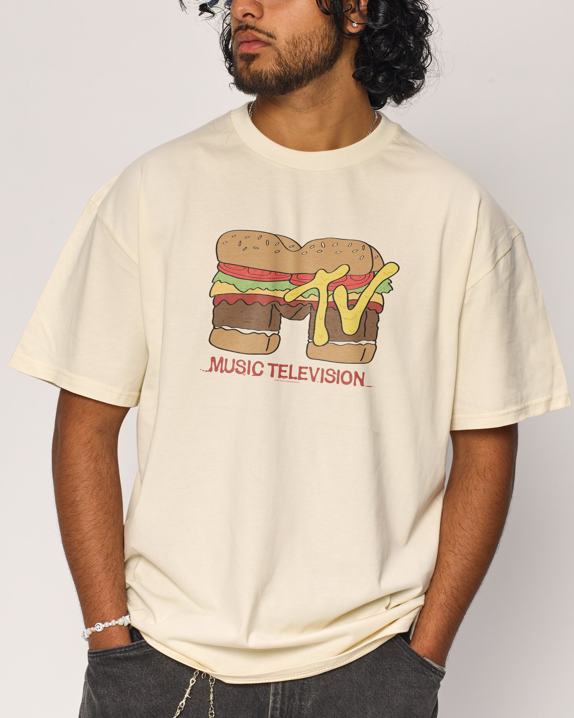 MTV Burger Oversized Tee | Official MTV collab