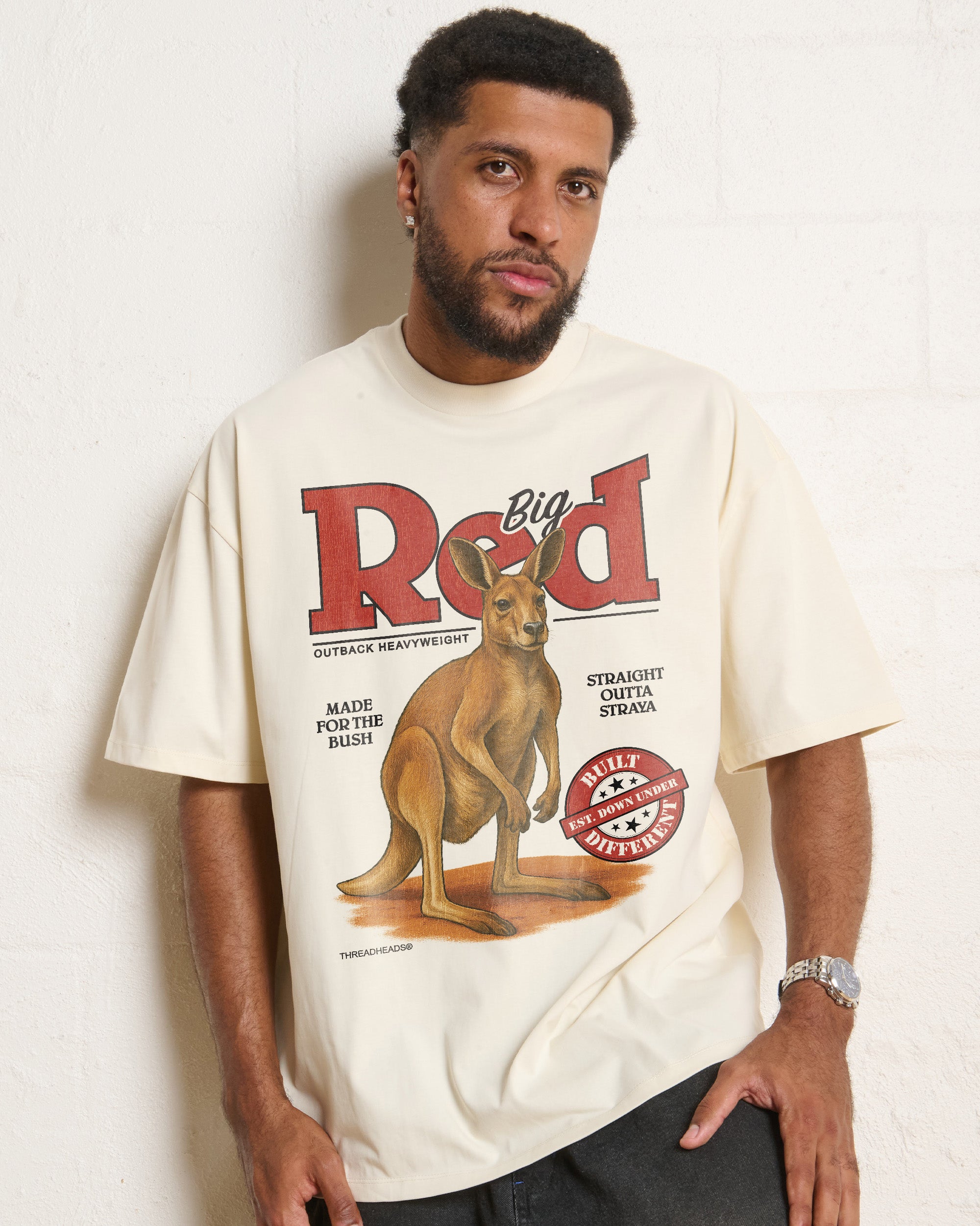 Big Red Outback Heavyweight Oversized Tee Online Australia