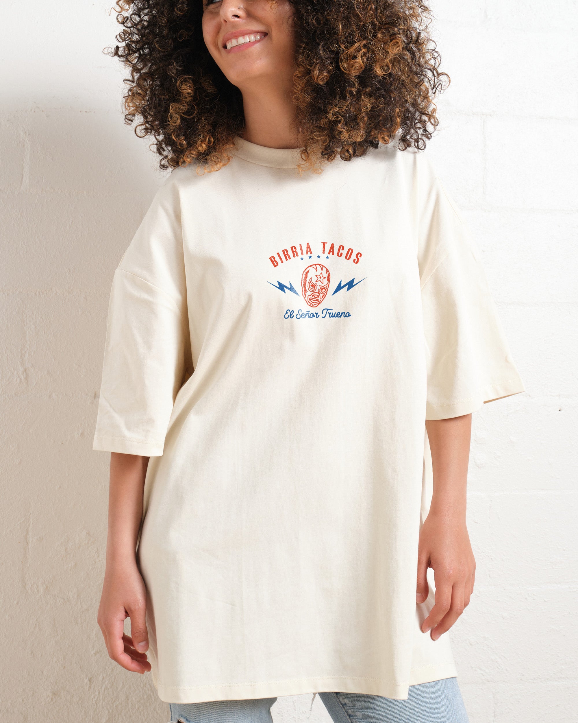 Birria Tacos El Senor Trueno Oversized Tee Online Australia