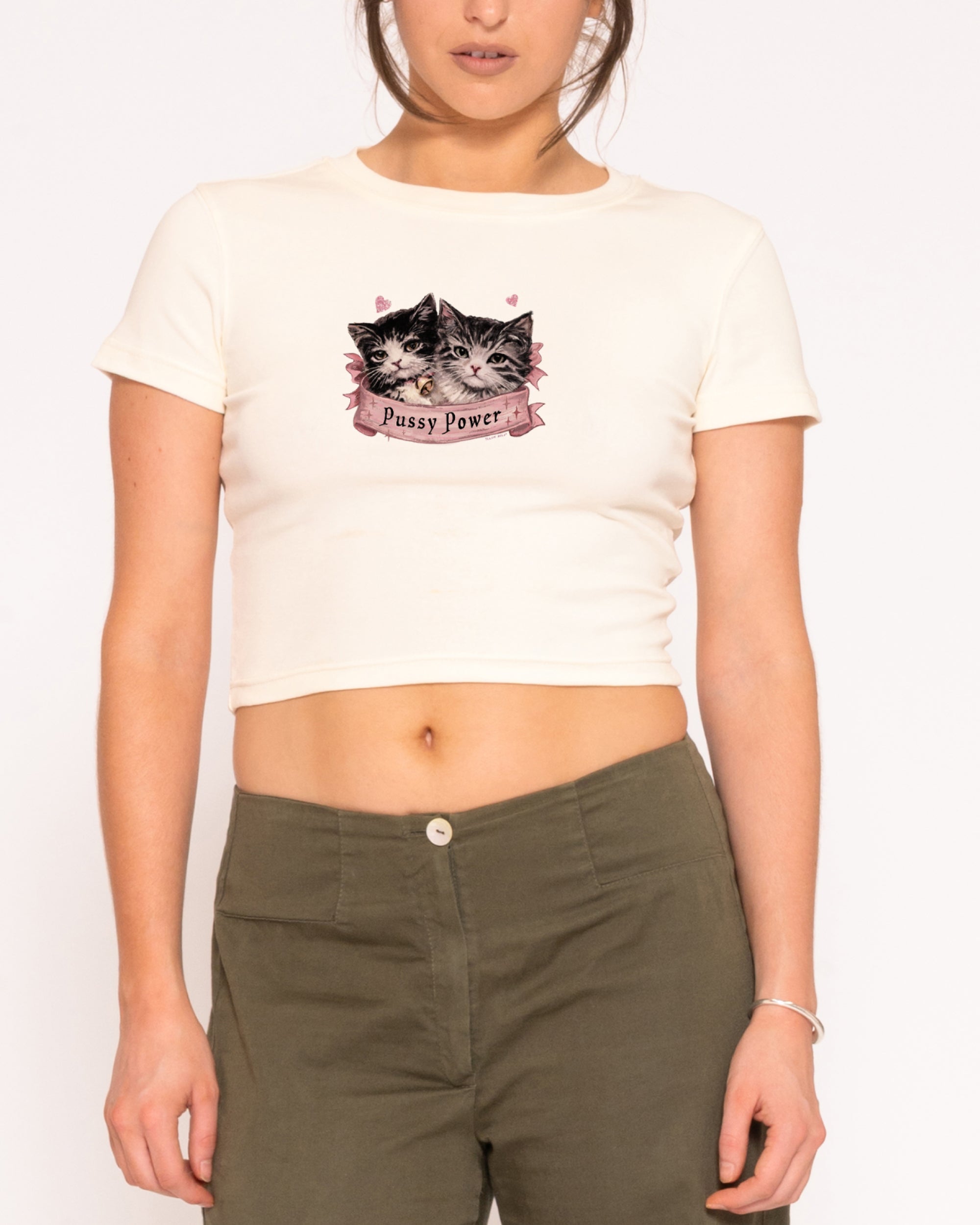 Pussy Power Natural Baby Tee