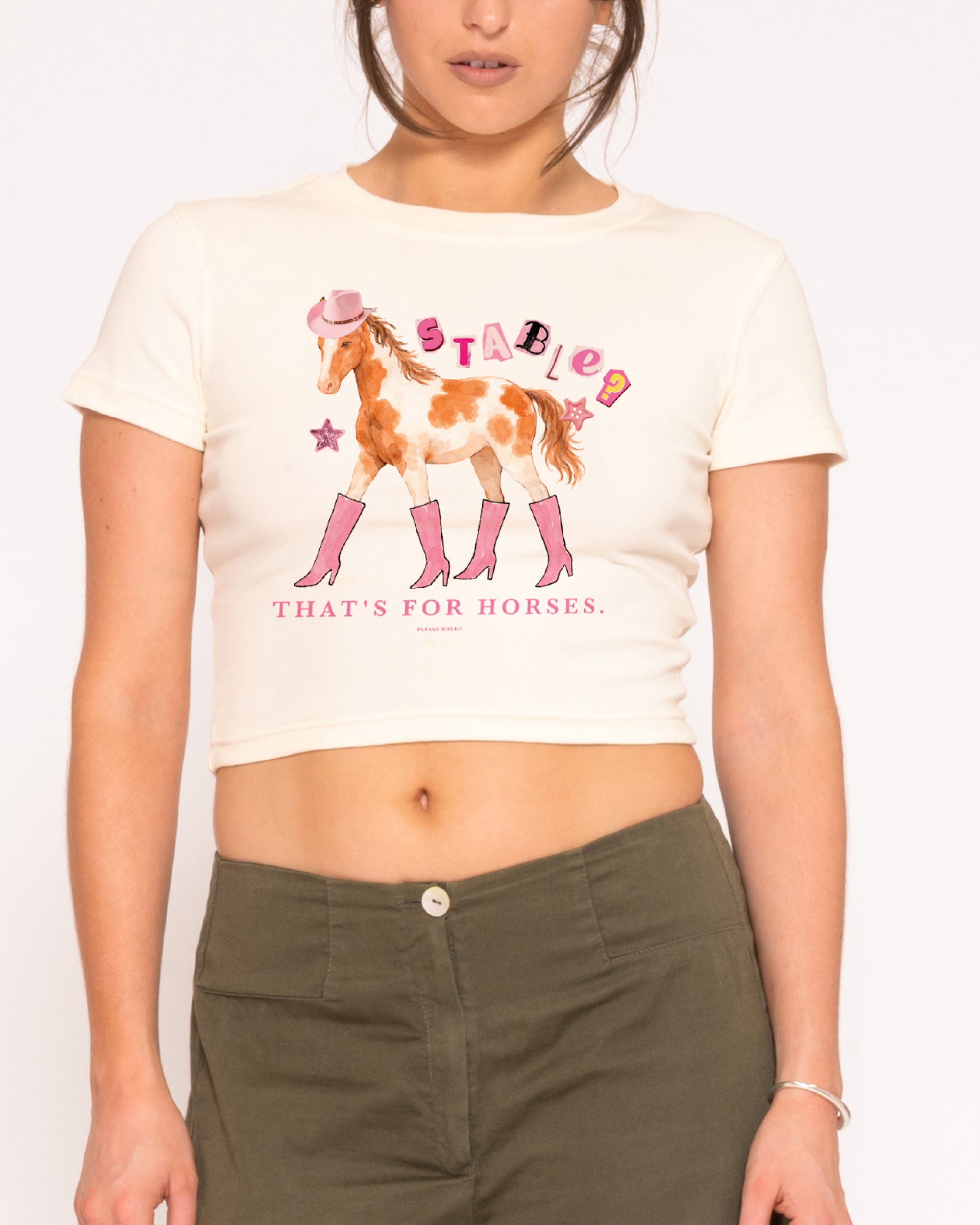 Stable? That's For Horses Natural Baby Tee