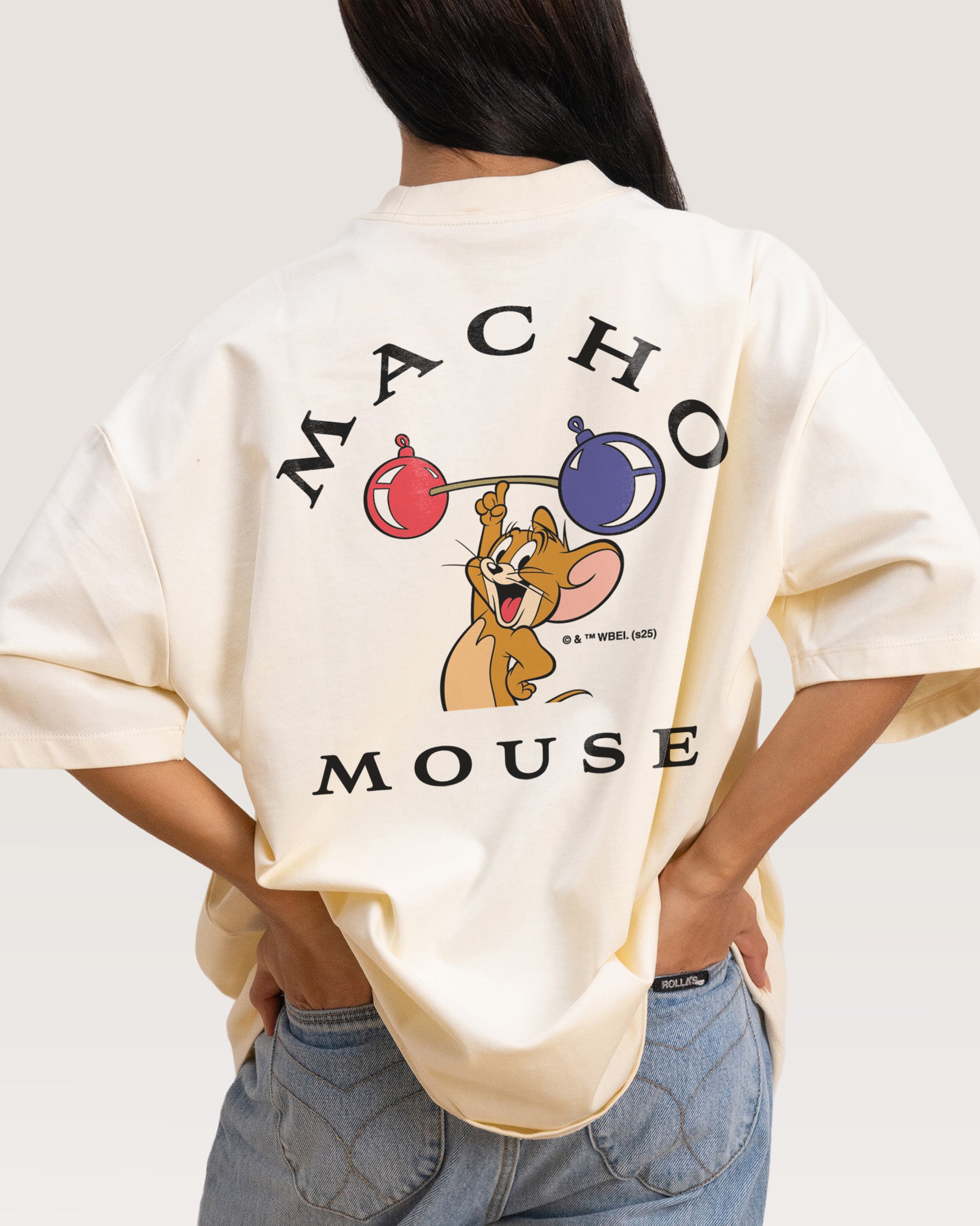 Macho Mouse Natural Oversized Tee