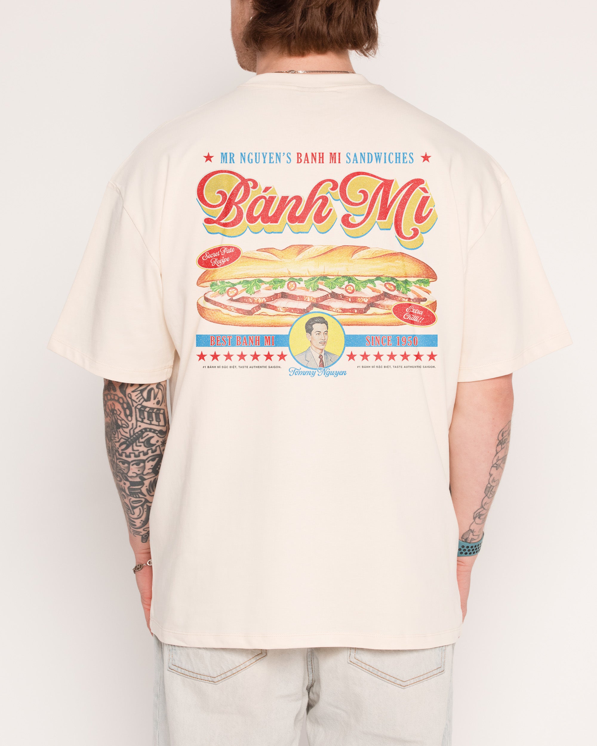 Mr Nguyen's Banh Mi's Natural Oversized Tee