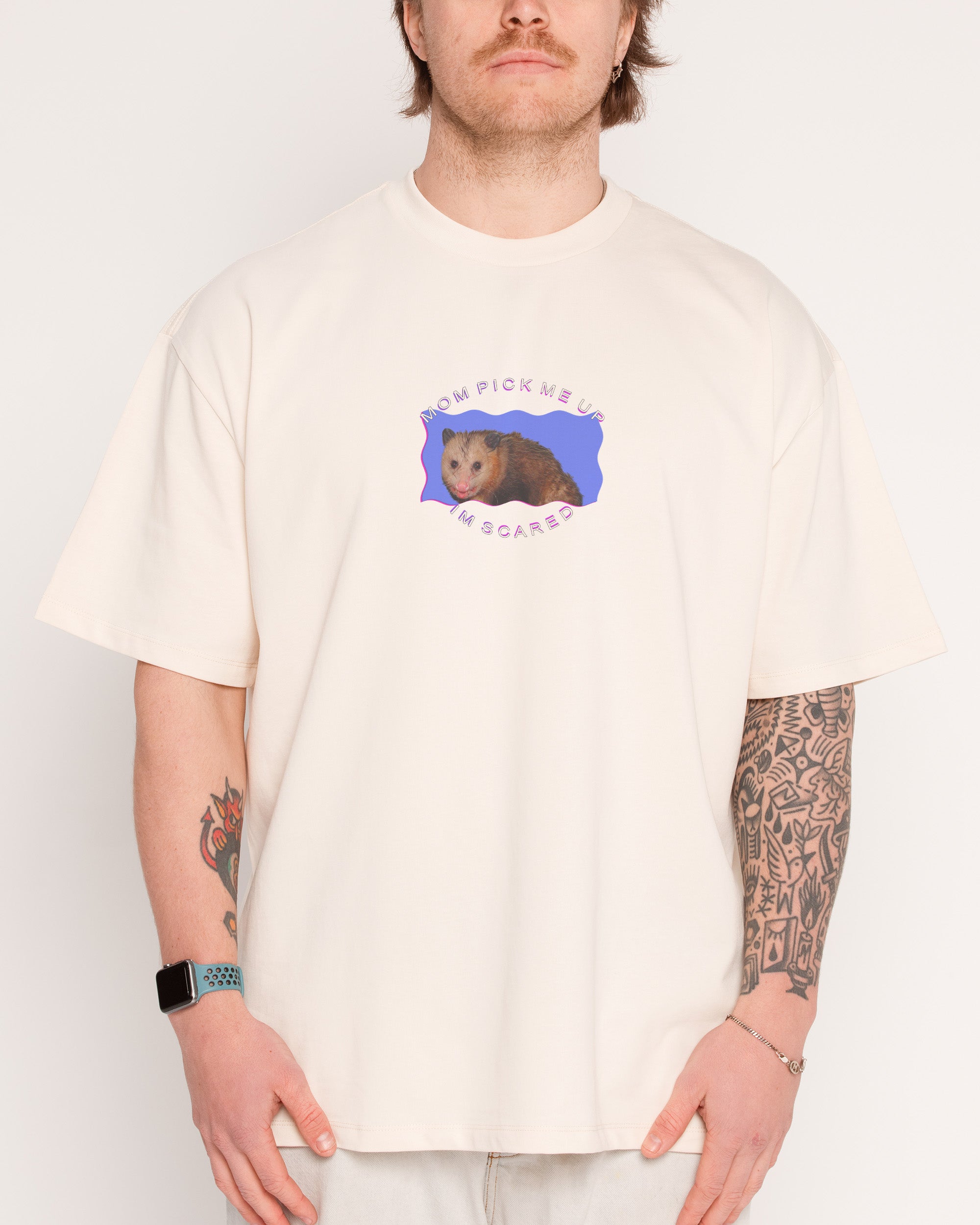 Pick Me Up Natural Oversized Tee