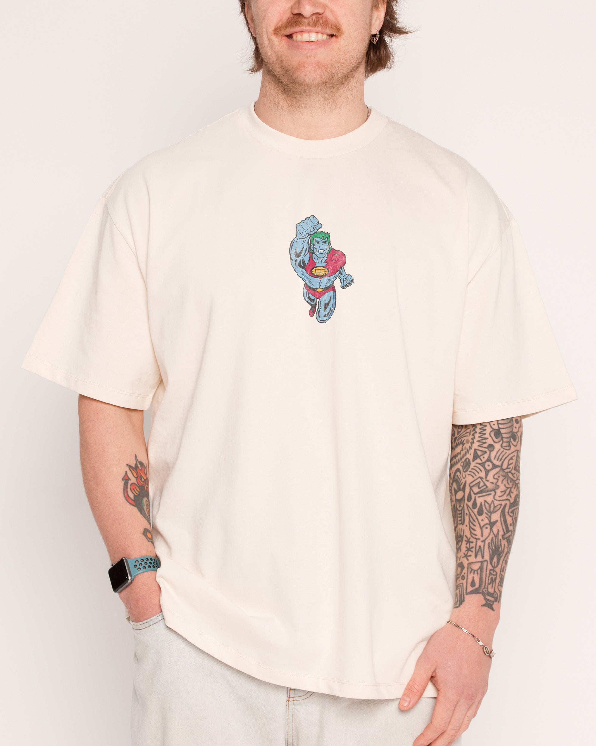 The Power Is Yours Natural Oversized Tee