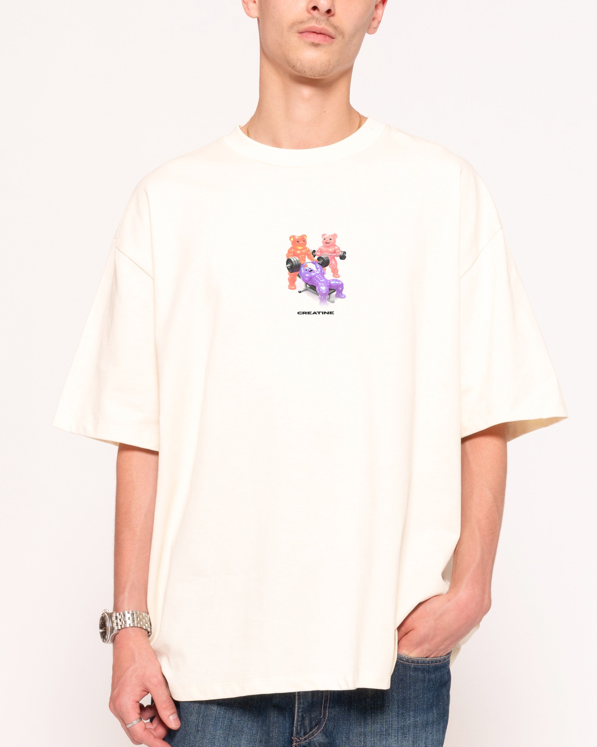 Creatine Gummies Natural Oversized Tee