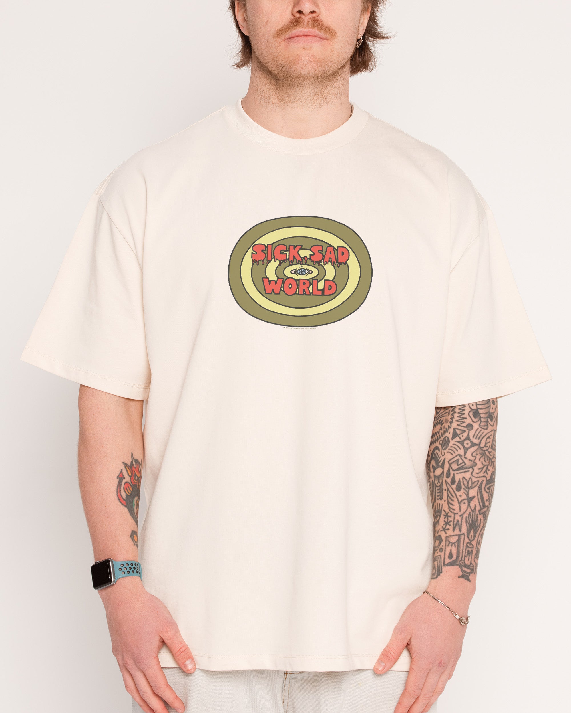 Sick Sad World Natural Oversized Tee