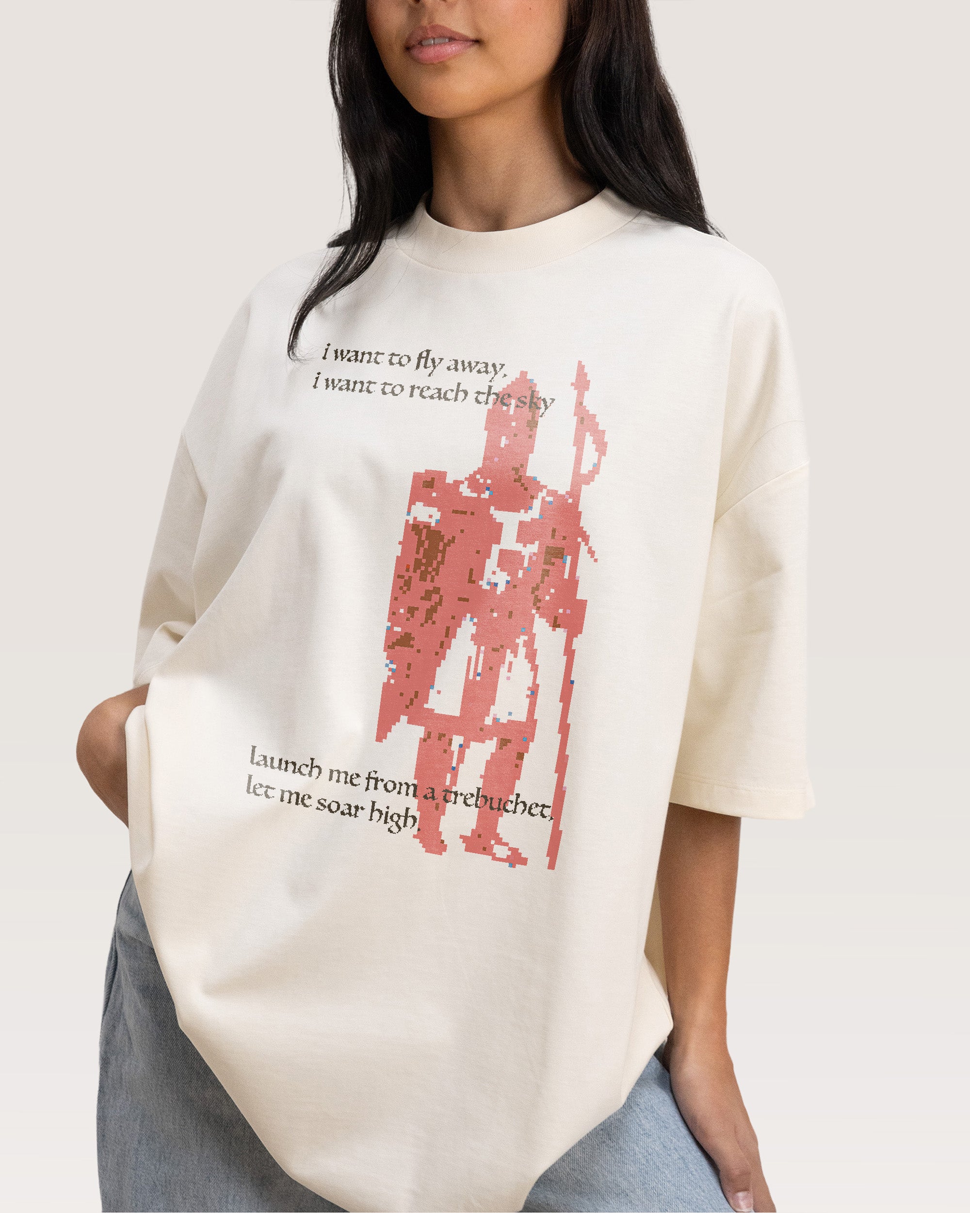 Trebuchet Natural Oversized Tee