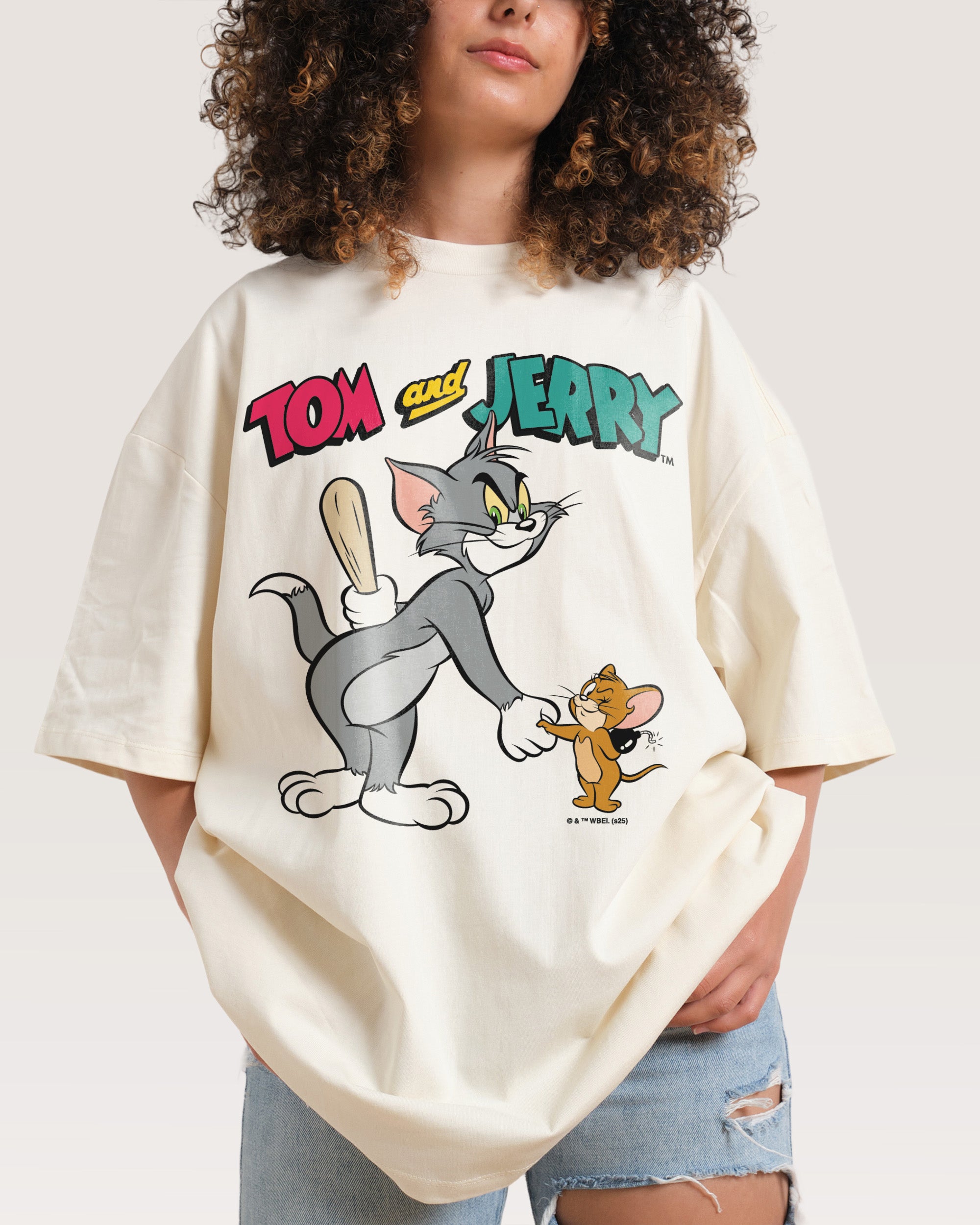 Best Friends Natural Oversized Tee